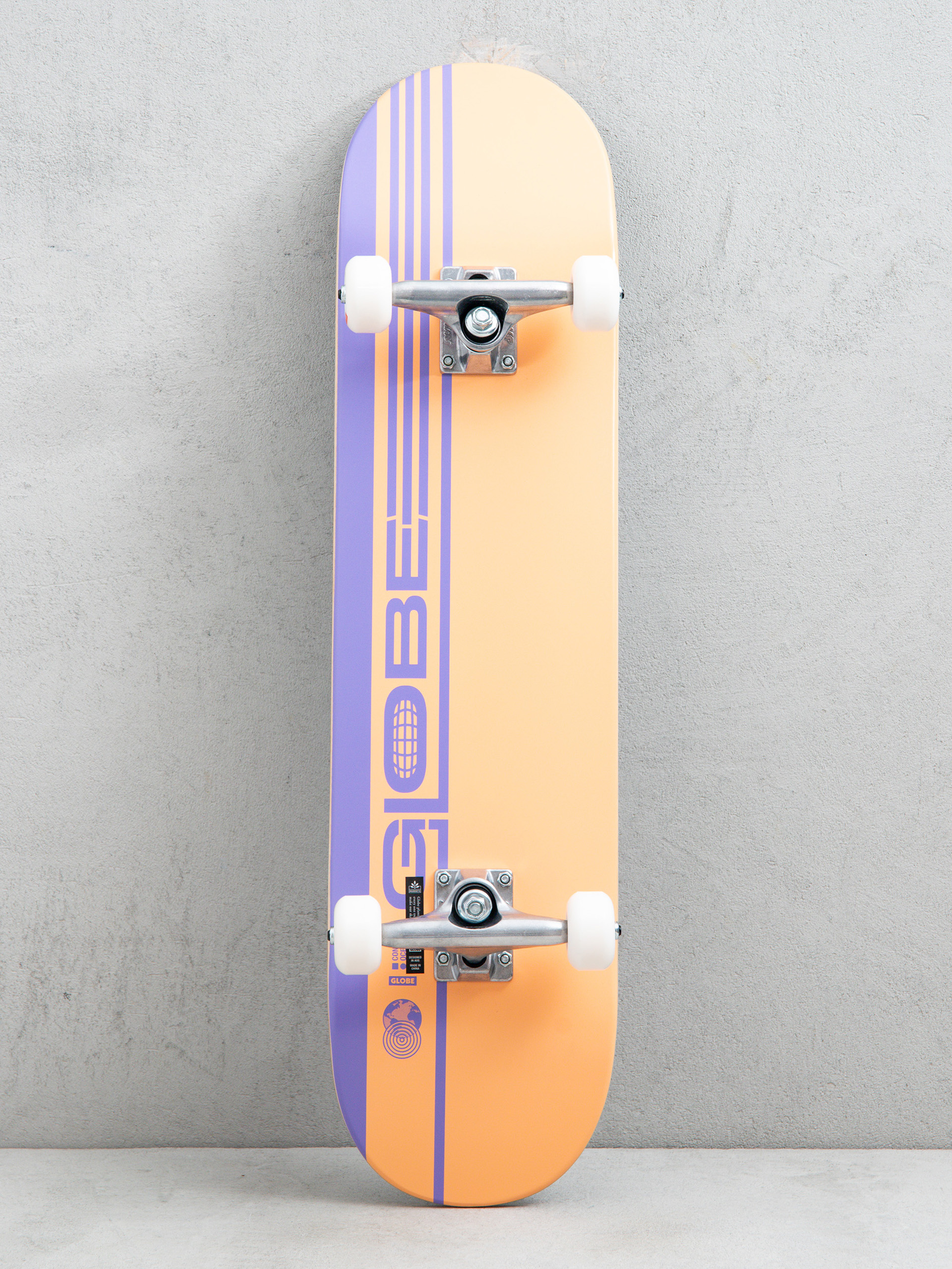 Globe Skateboard G0 Strype Hard (dusty orange/lavender)