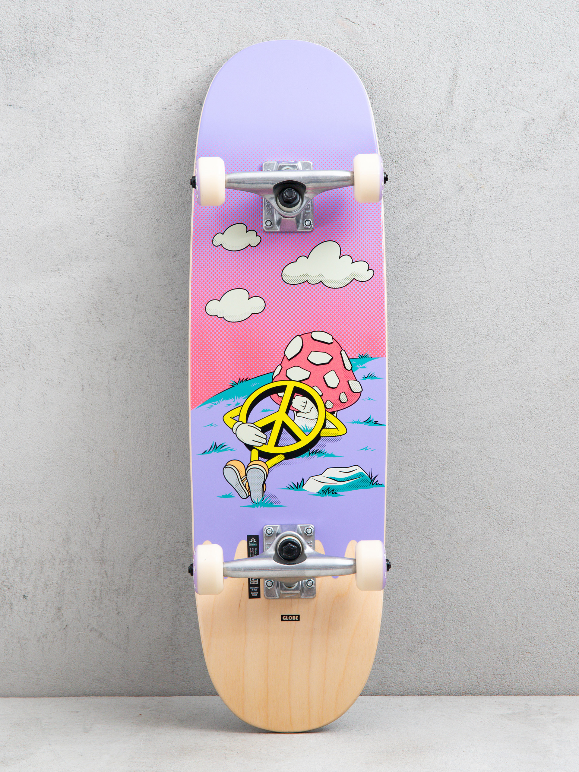 Globe Skateboard Kids Wide Mid (peace man)