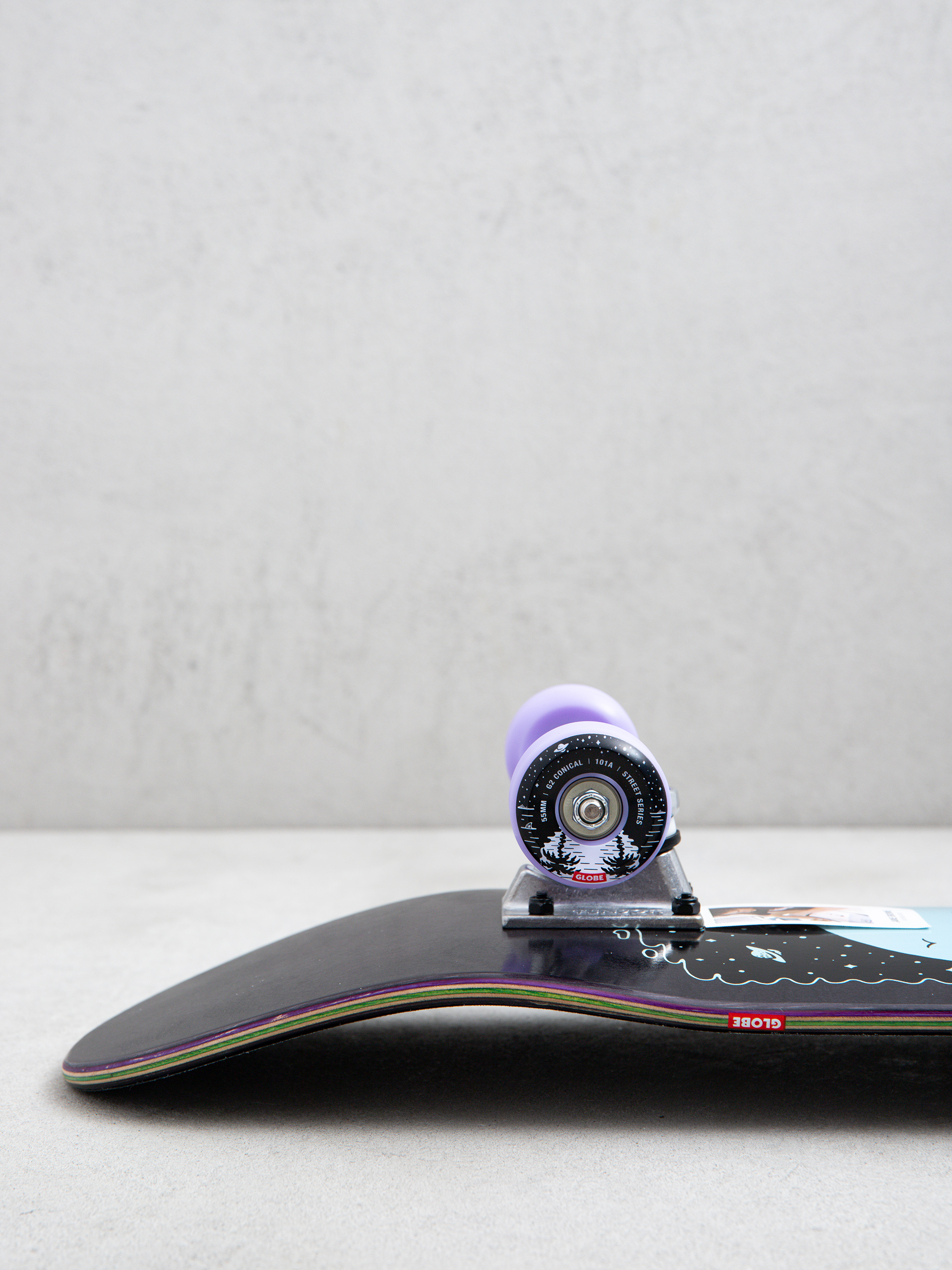 Globe Skateboard G2 Reflection (black/purple)