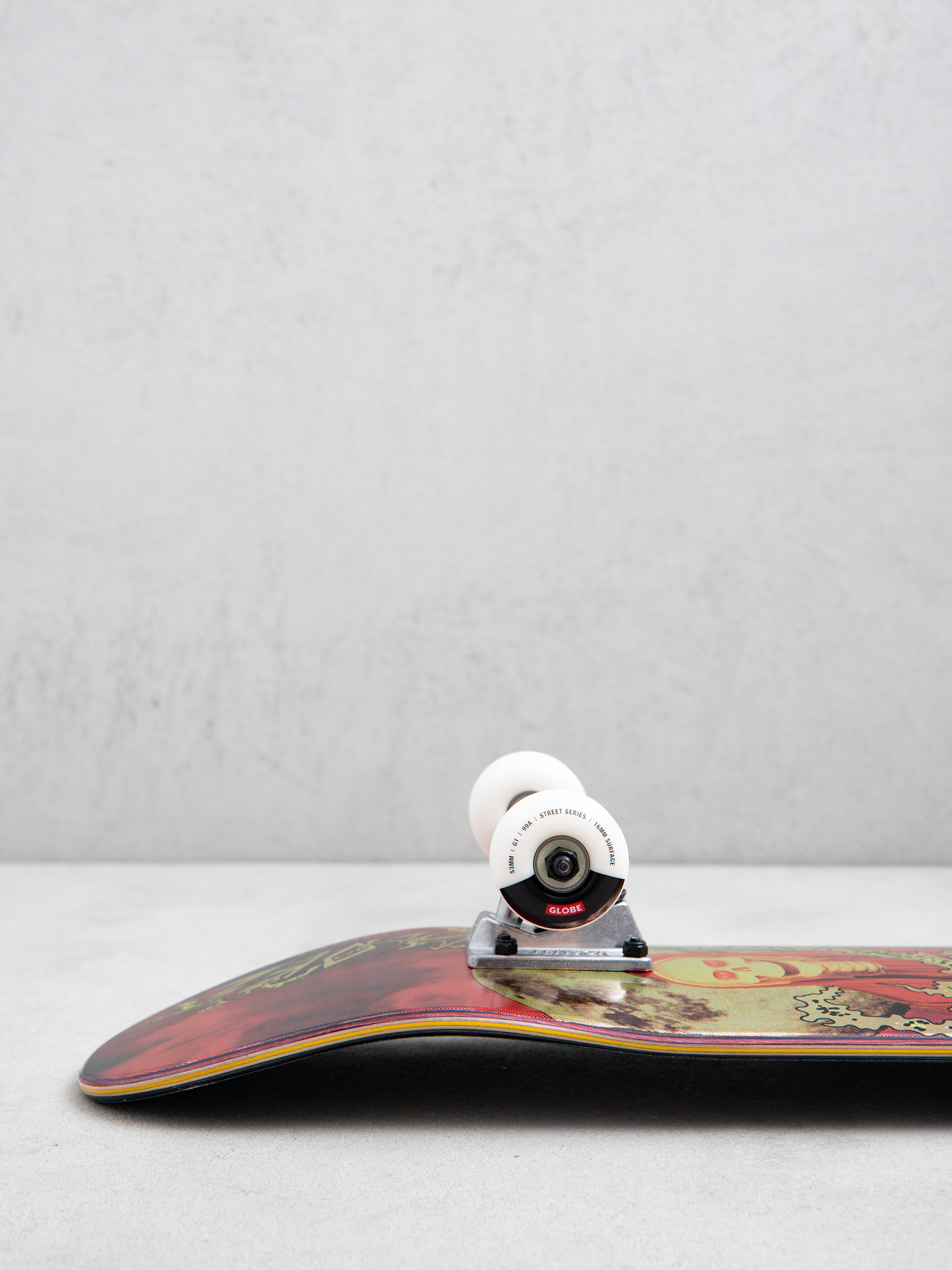 Globe Skateboard G1 Downtown Doom (silver/red)
