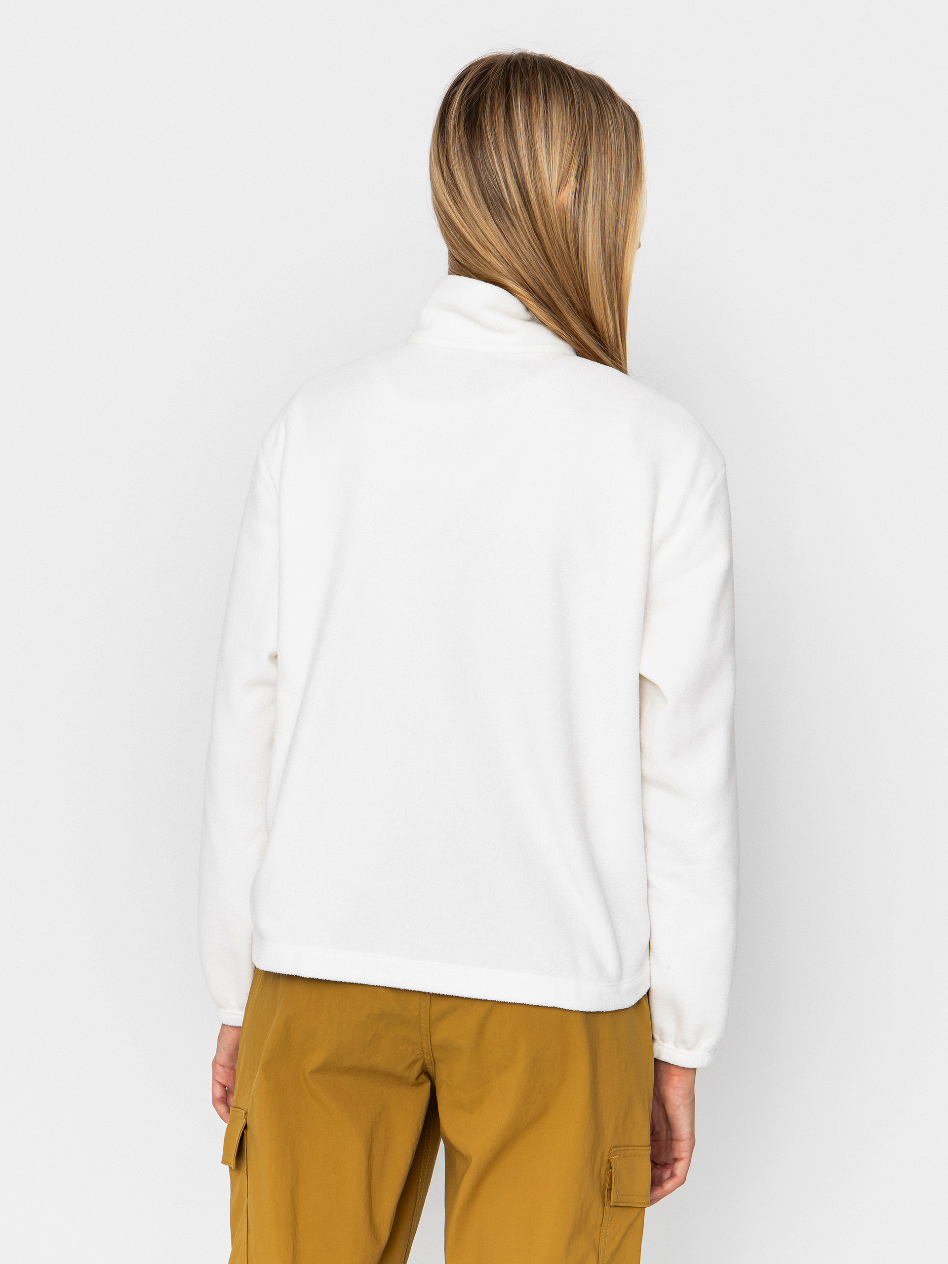 Womens Patagonia Micro D 1/2 Zip Fleece (birch white)