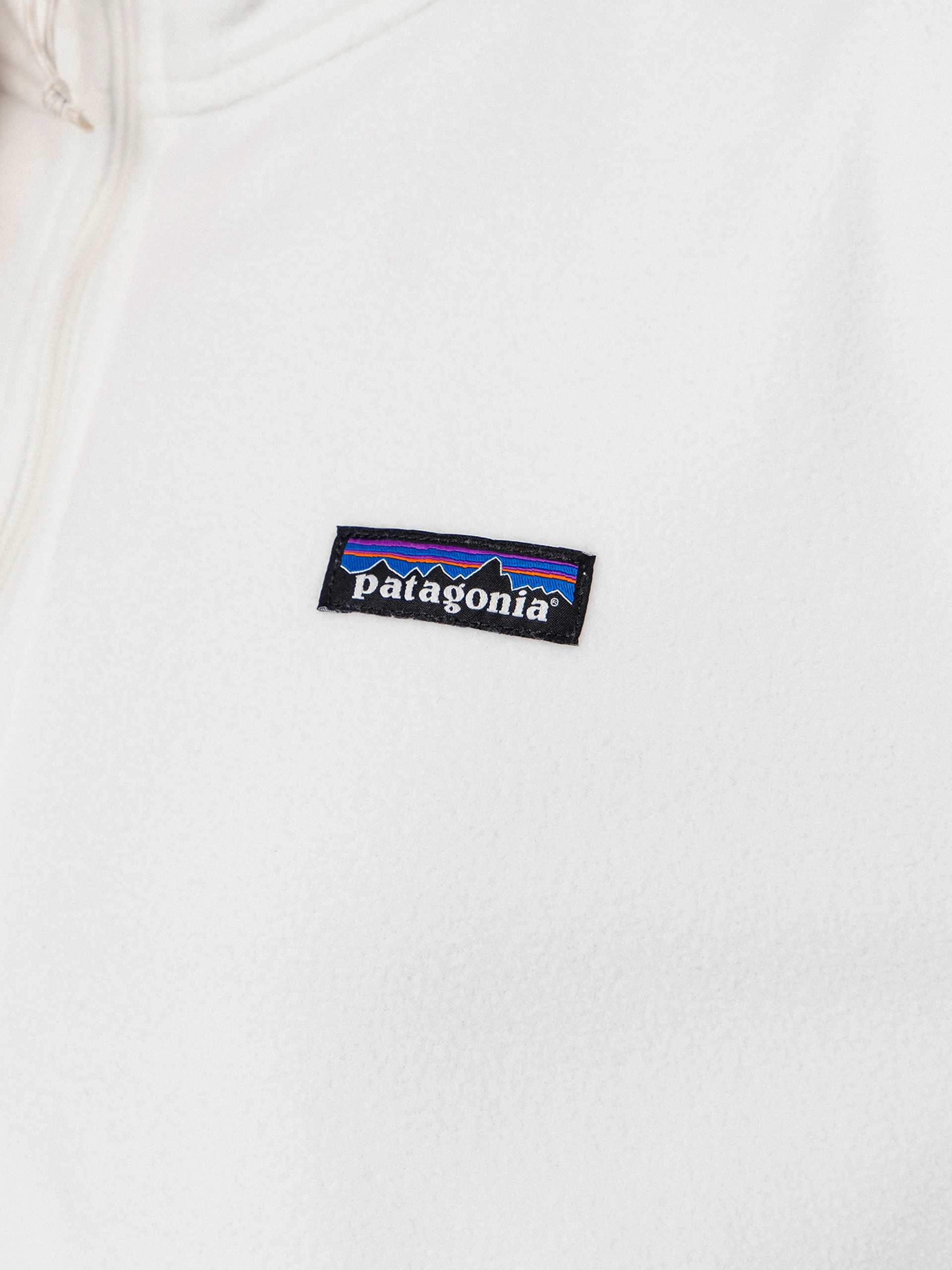 Womens Patagonia Micro D 1/2 Zip Fleece (birch white)