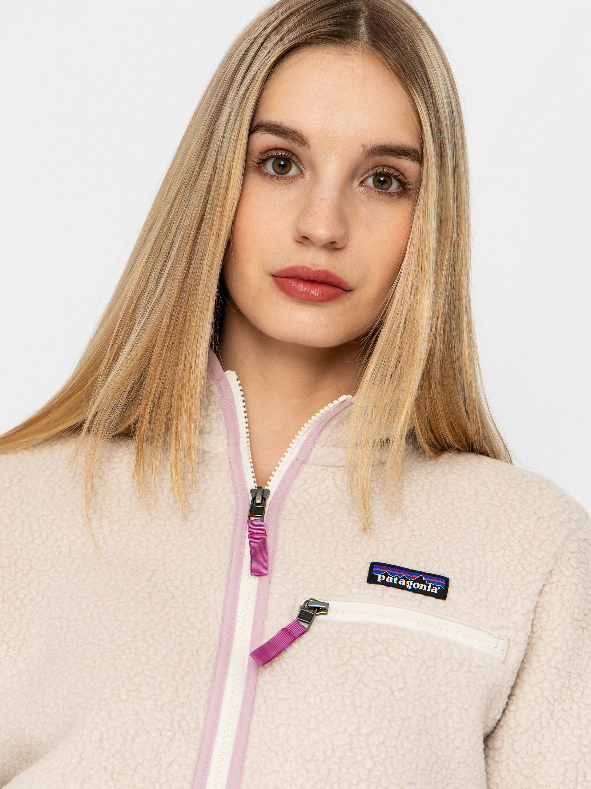 Womens Patagonia Retro Pile Marsupial Fleece  (dark natural)