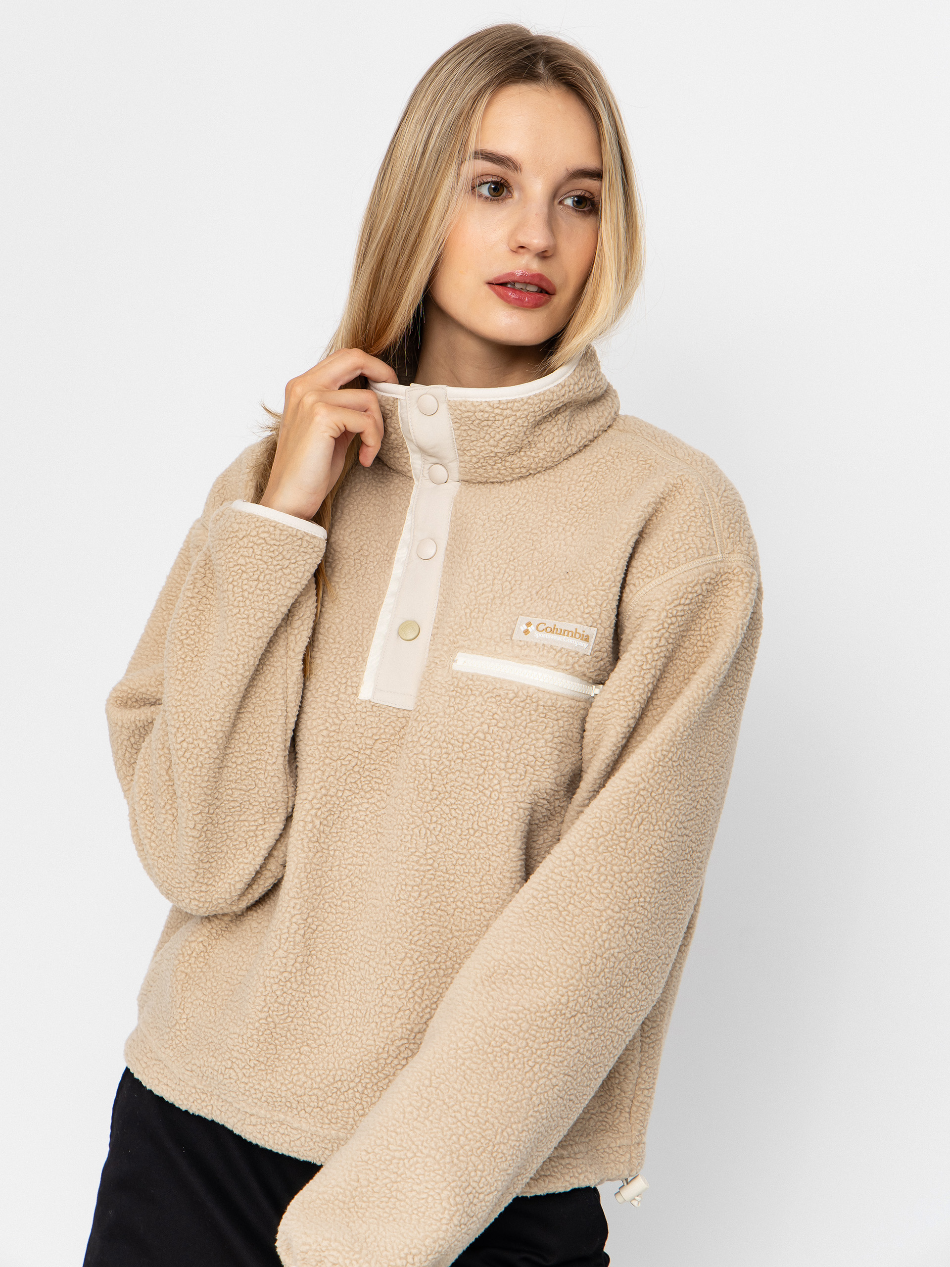 Columbia Helvetia II Cropped Half Snap Wmn Fleece Jacke