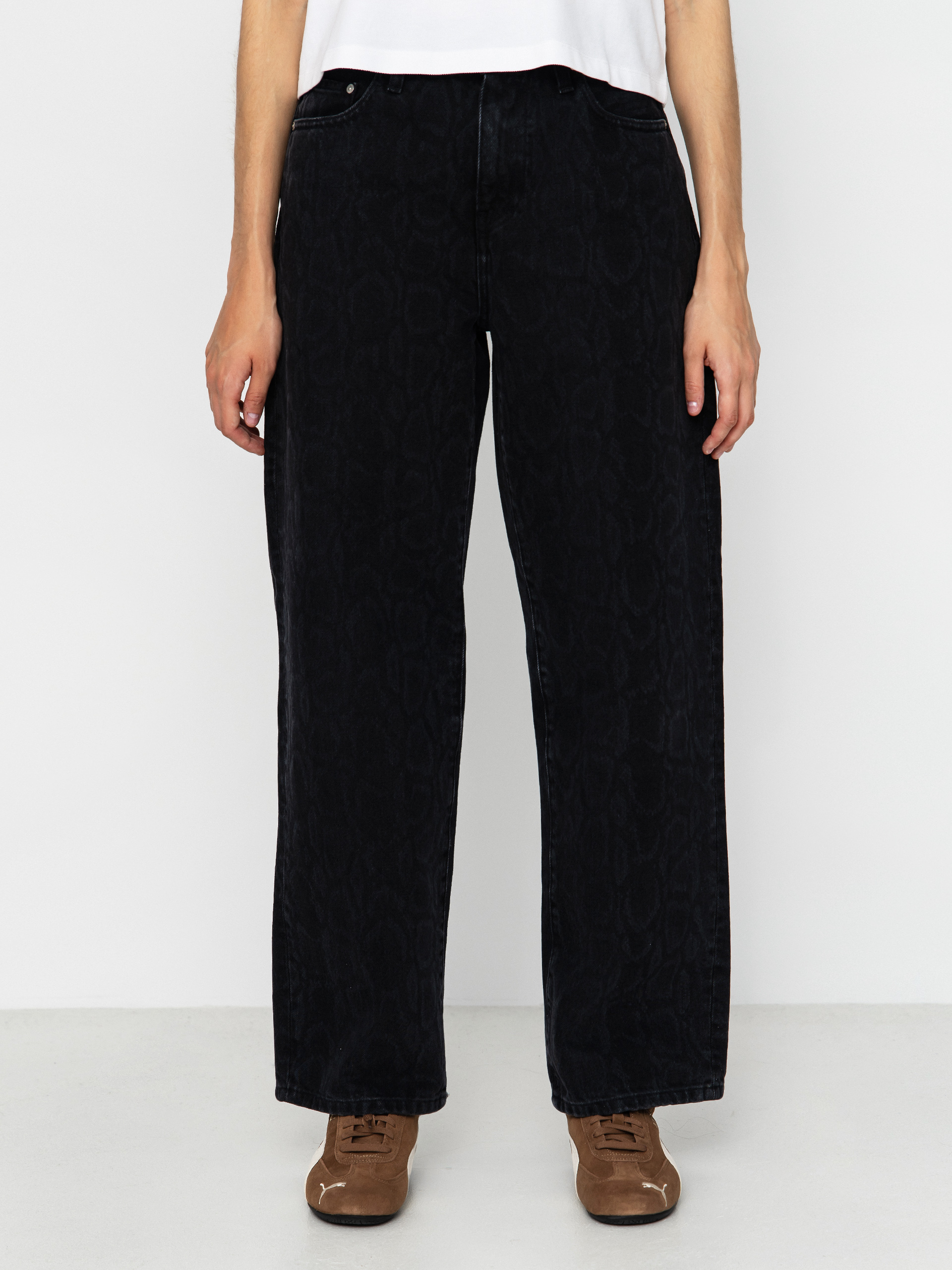 Carhartt WIP Orlean Bib Pants Wmn - black (orlean stripe/black/white)