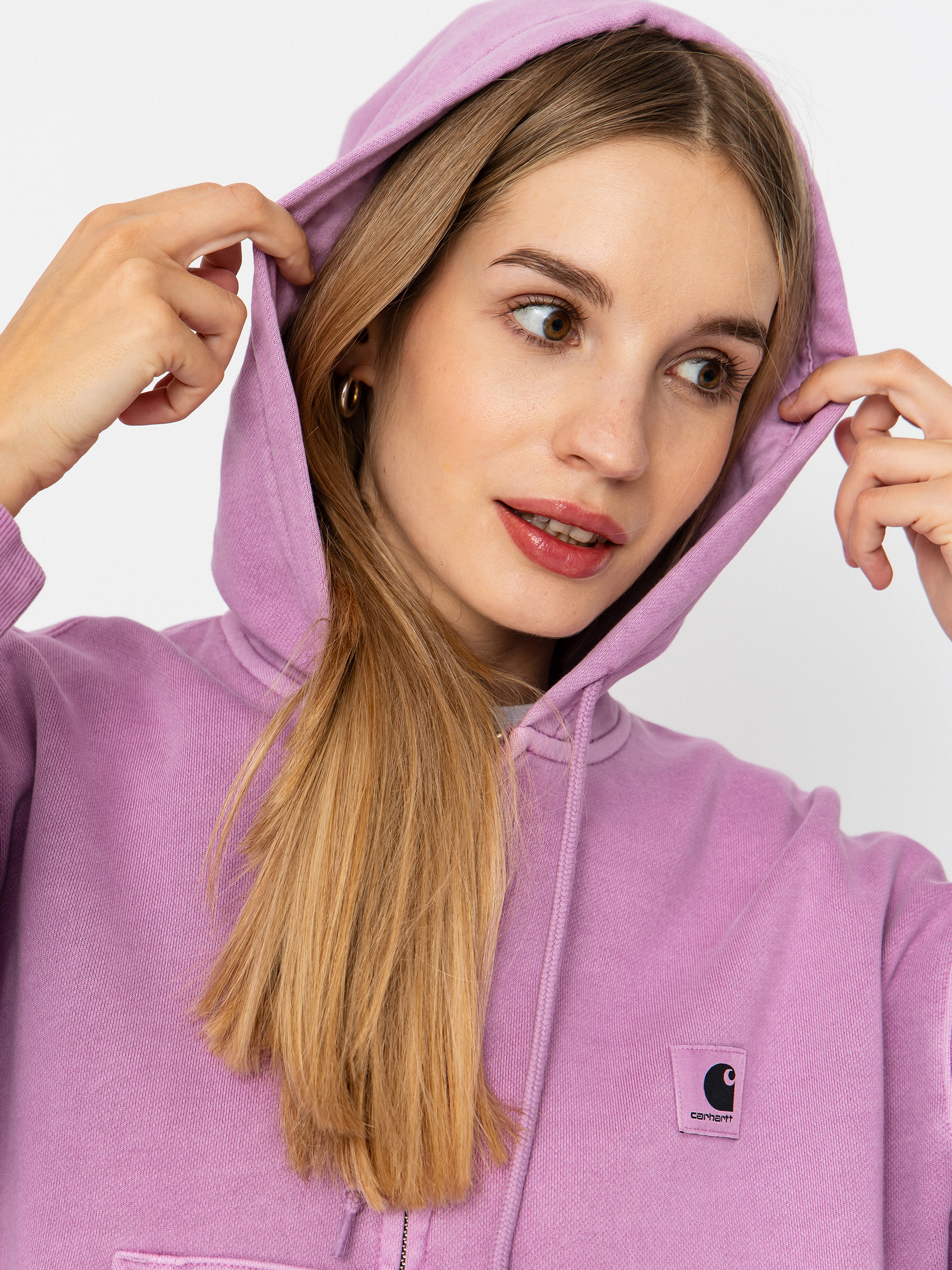 Carhartt WIP Nelson ZHD Wmn Hoodie - pink (gentle purple)