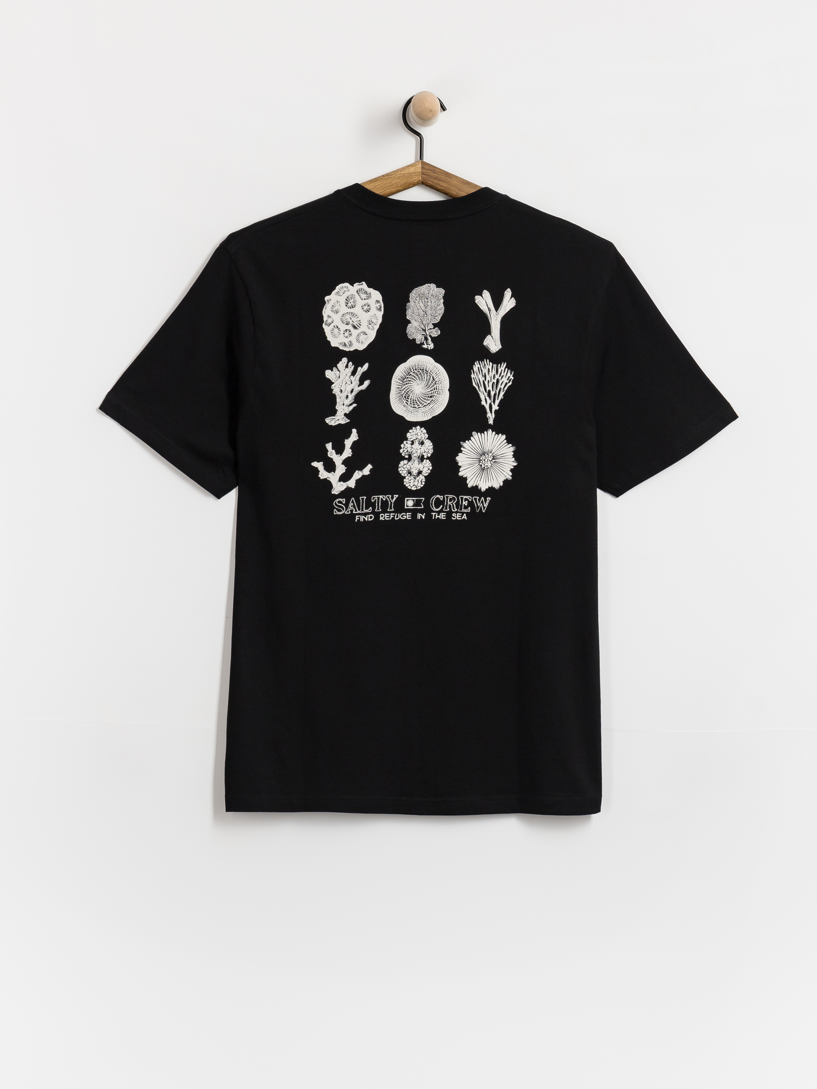 Salty Crew T-Shirt Coral Head (black)