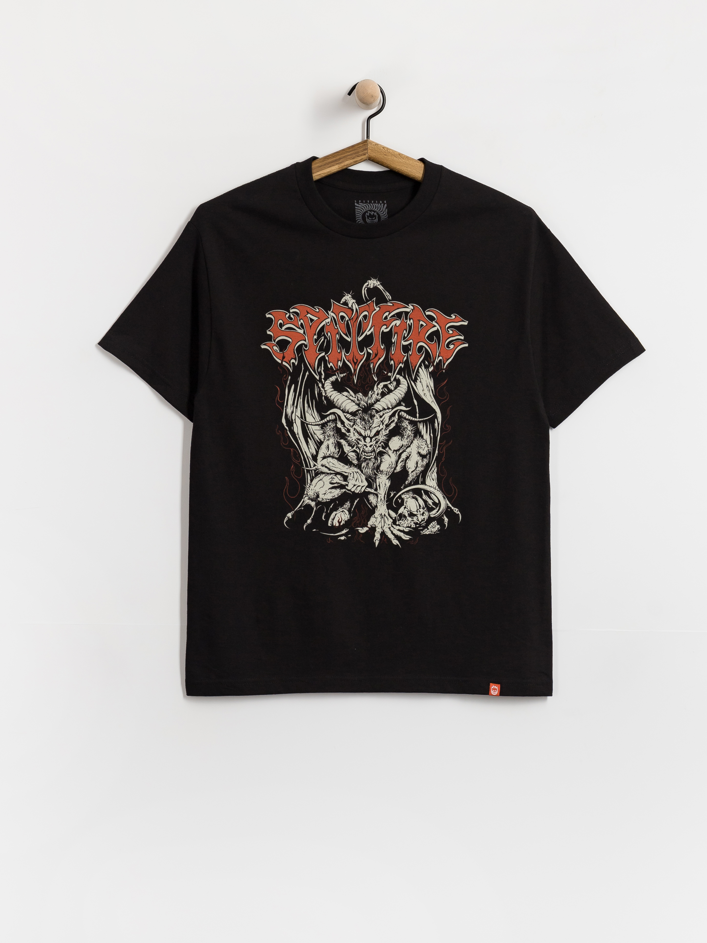 Spitfire T-Shirt Demon (black w/multi color discharge print)