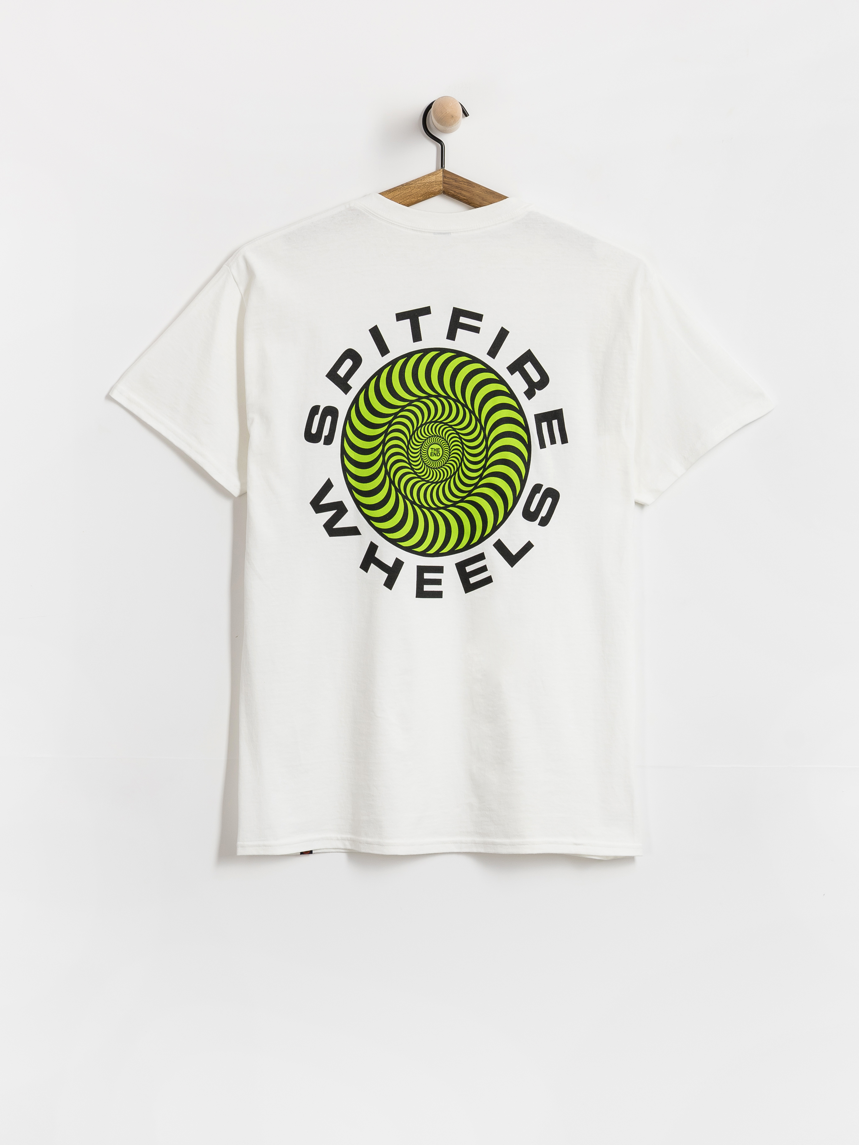 Spitfire T-Shirt Classic 87 Swirl Fill (white w/green black prints)