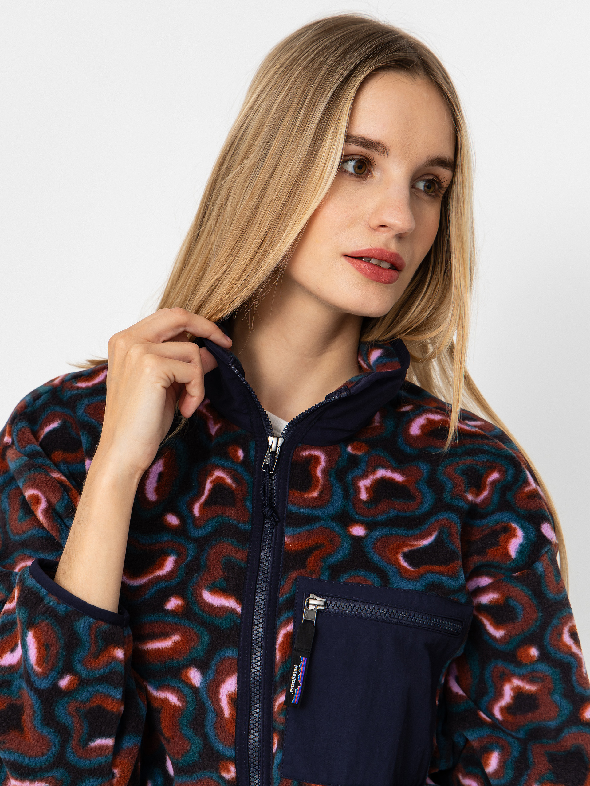 Damen Patagonia Synch Fleece Jacke (soft spirea dried vanilla)