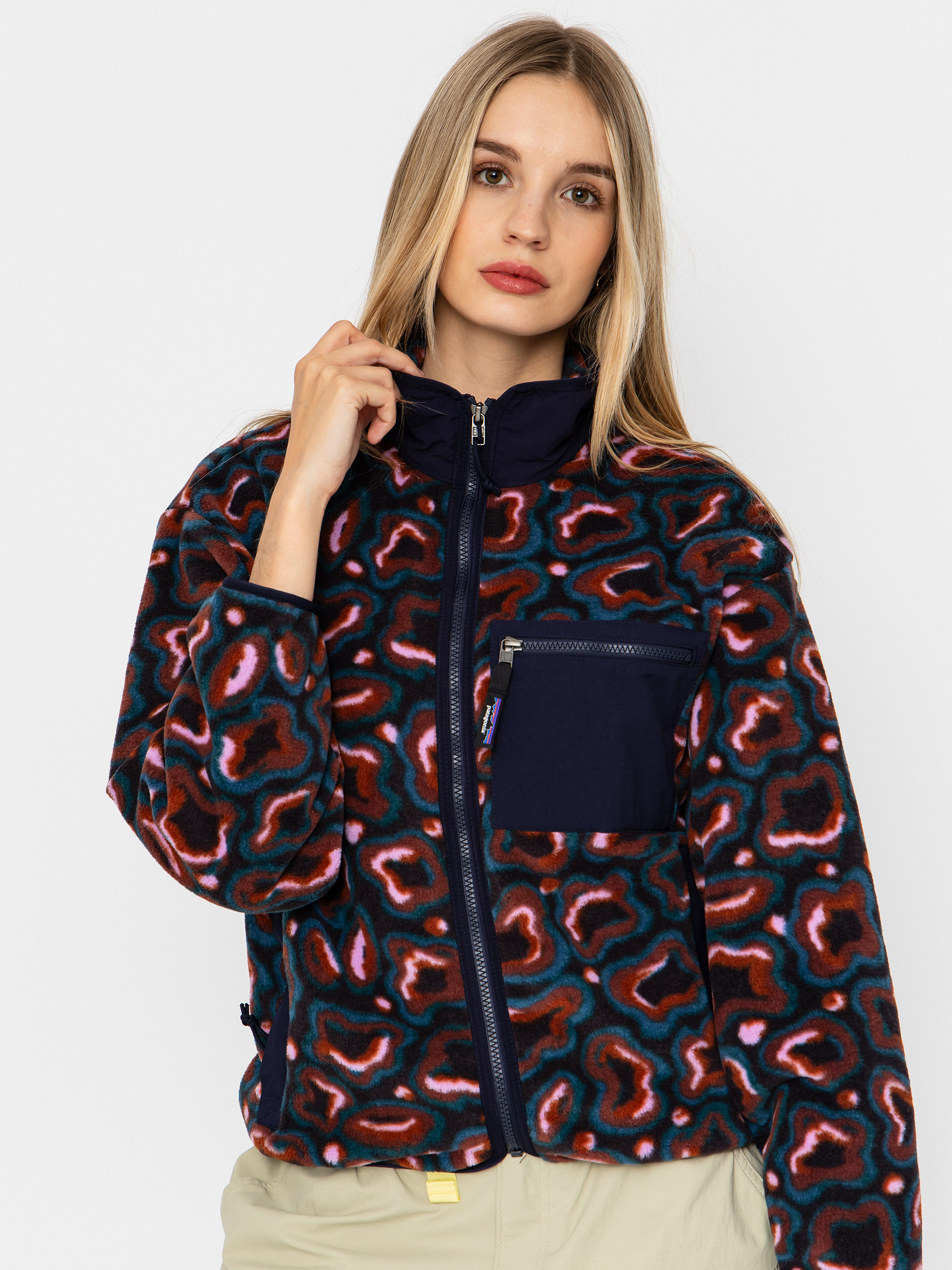 Damen Patagonia Synch Fleece Jacke (soft spirea dried vanilla)