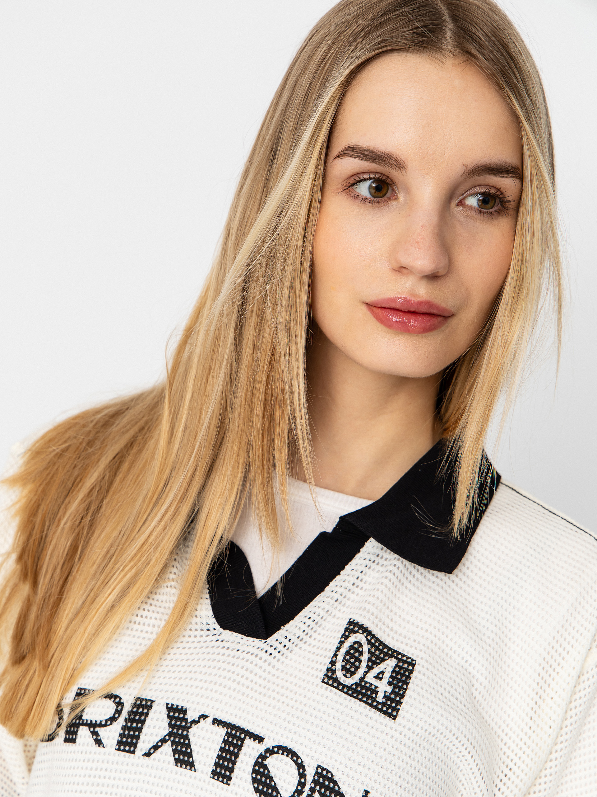 Brixton Varsity Wmn T-Shirt (off white/black)