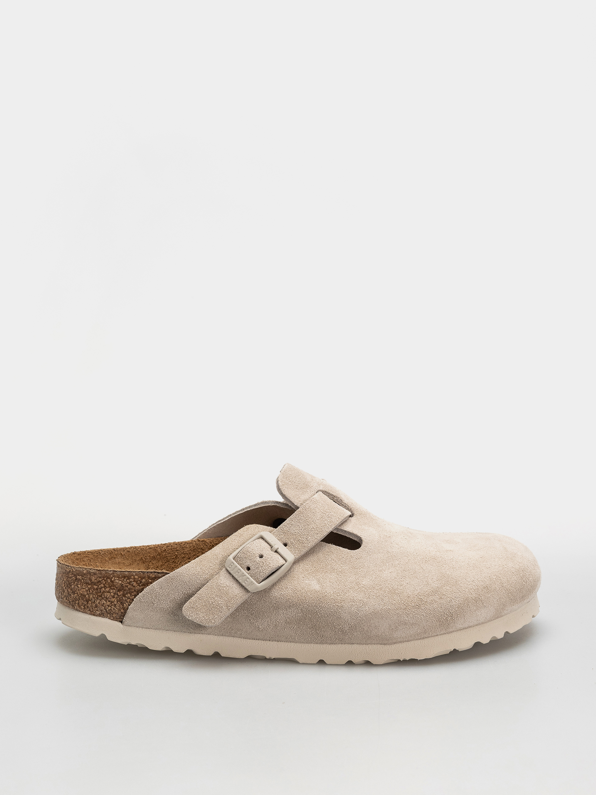 Birkenstock Flip-flops Boston Suede Leather Narrow (oyster)