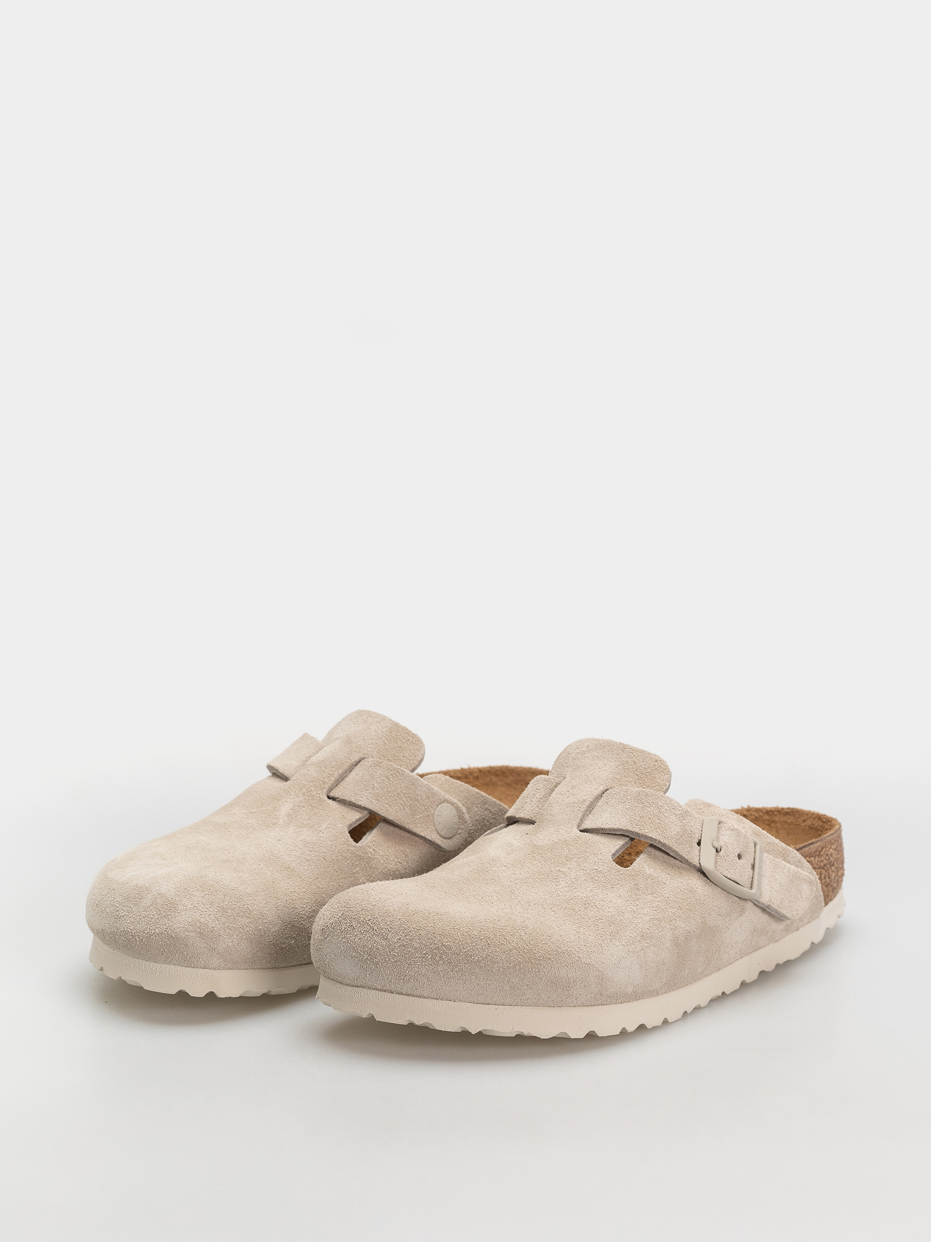 Birkenstock Flip-flops Boston Suede Leather Narrow (oyster)