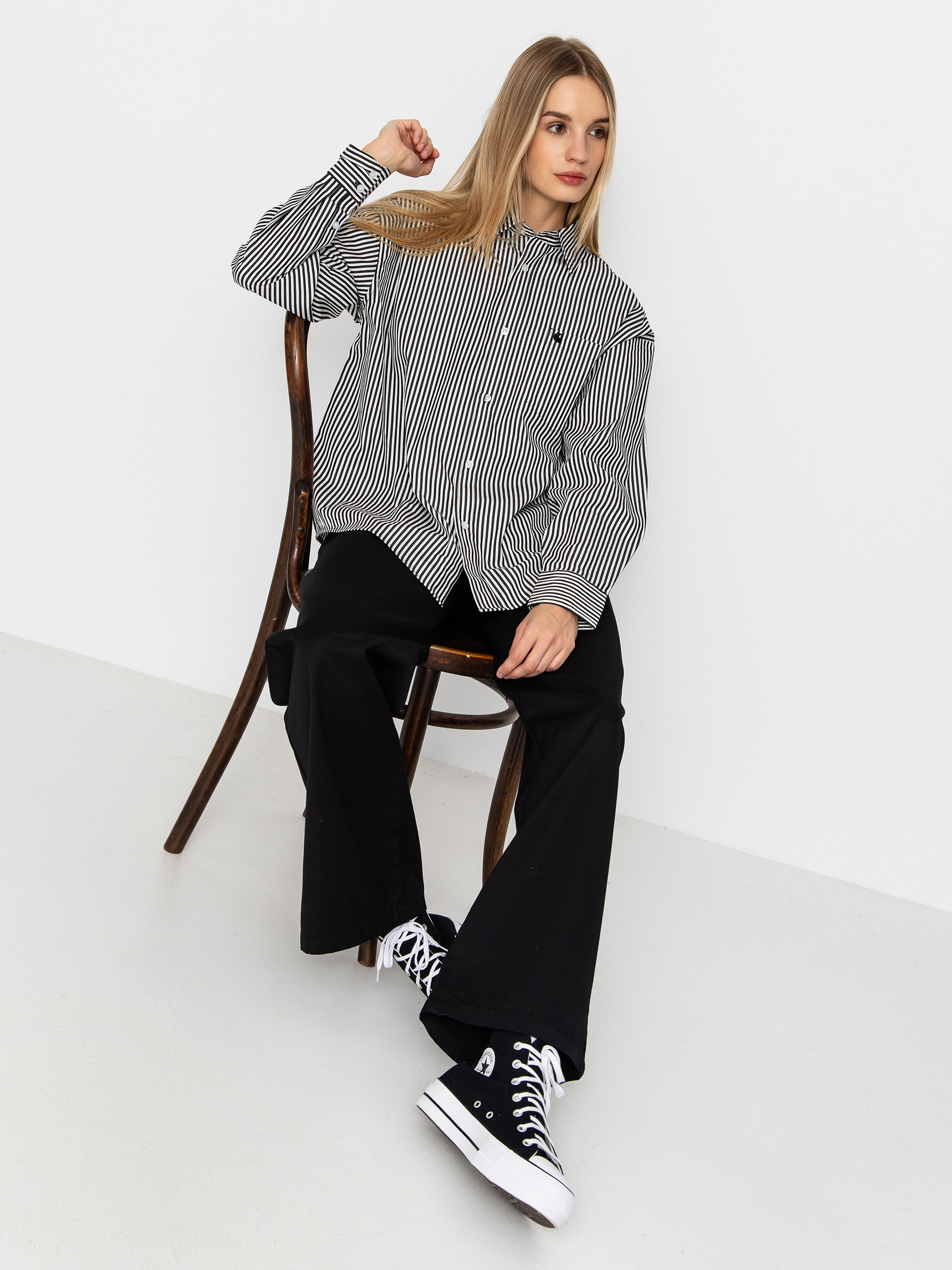Carhartt WIP Hemd Daldry Wmn (daldry stripe/black/wax)