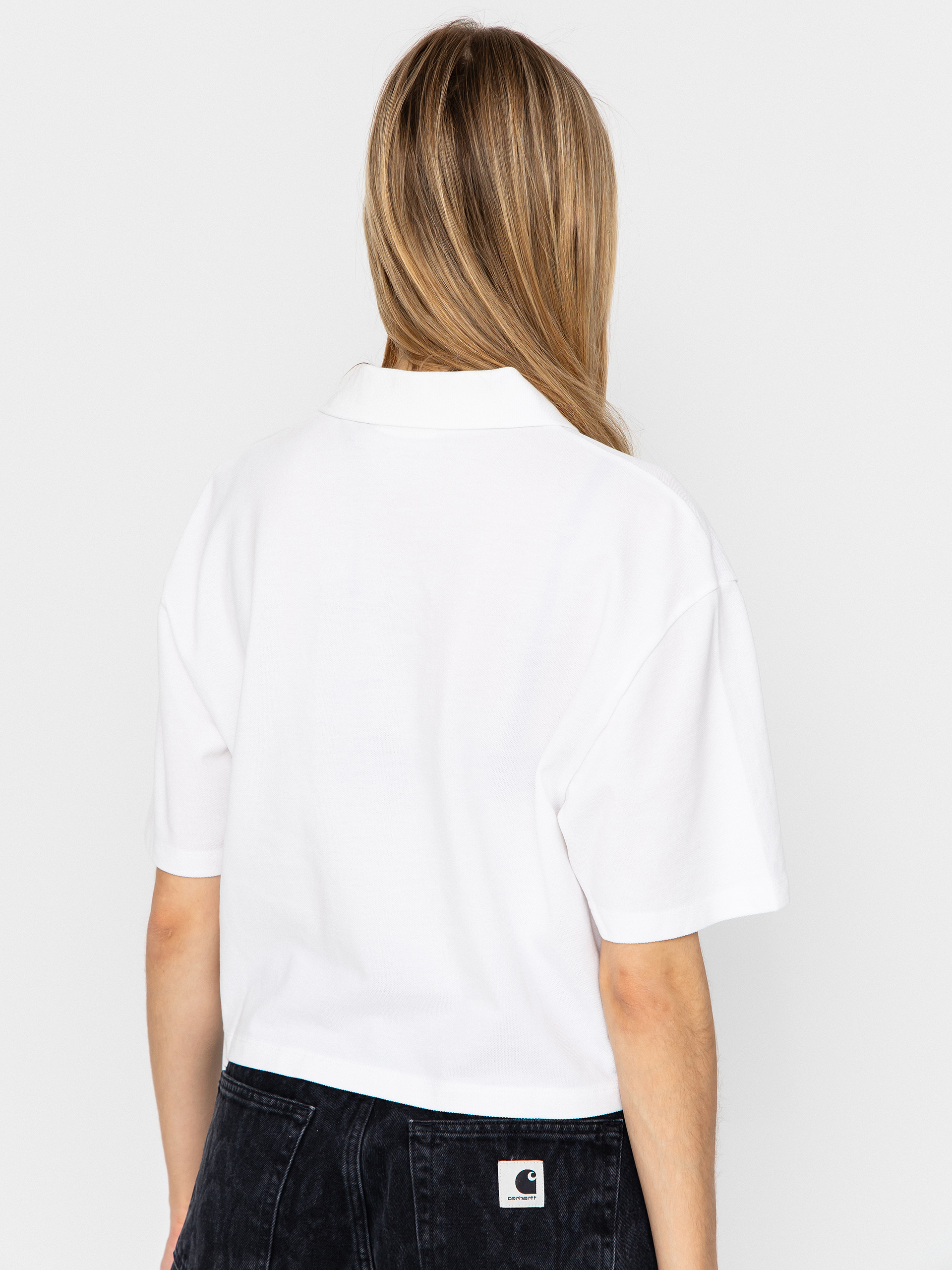 Carhartt WIP T-Shirt Script Polo Wmn (white/black)