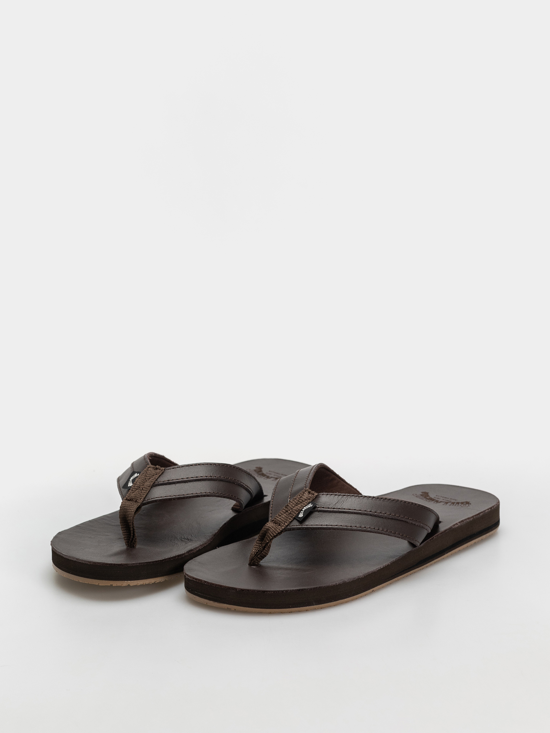 Billabong Mojave Leather Flip-flops (dark brown)