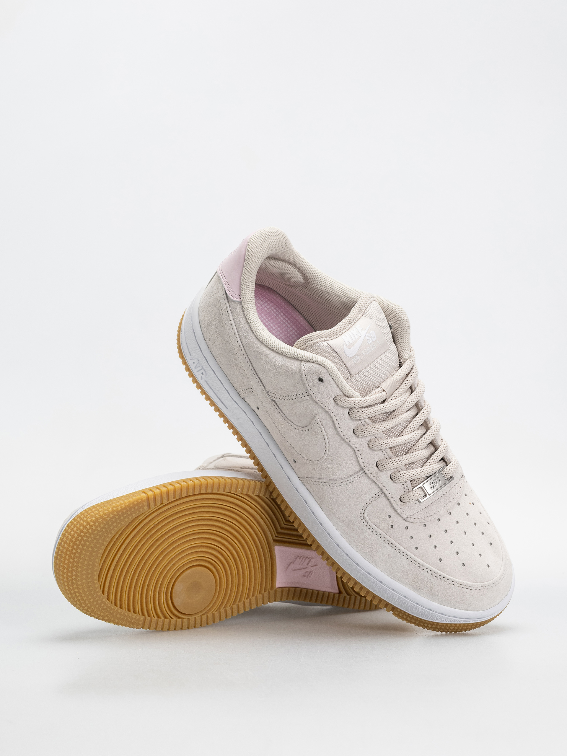Nike SB Shoes Air Force 1 (lt orewood brn/lt orewood brn/white)