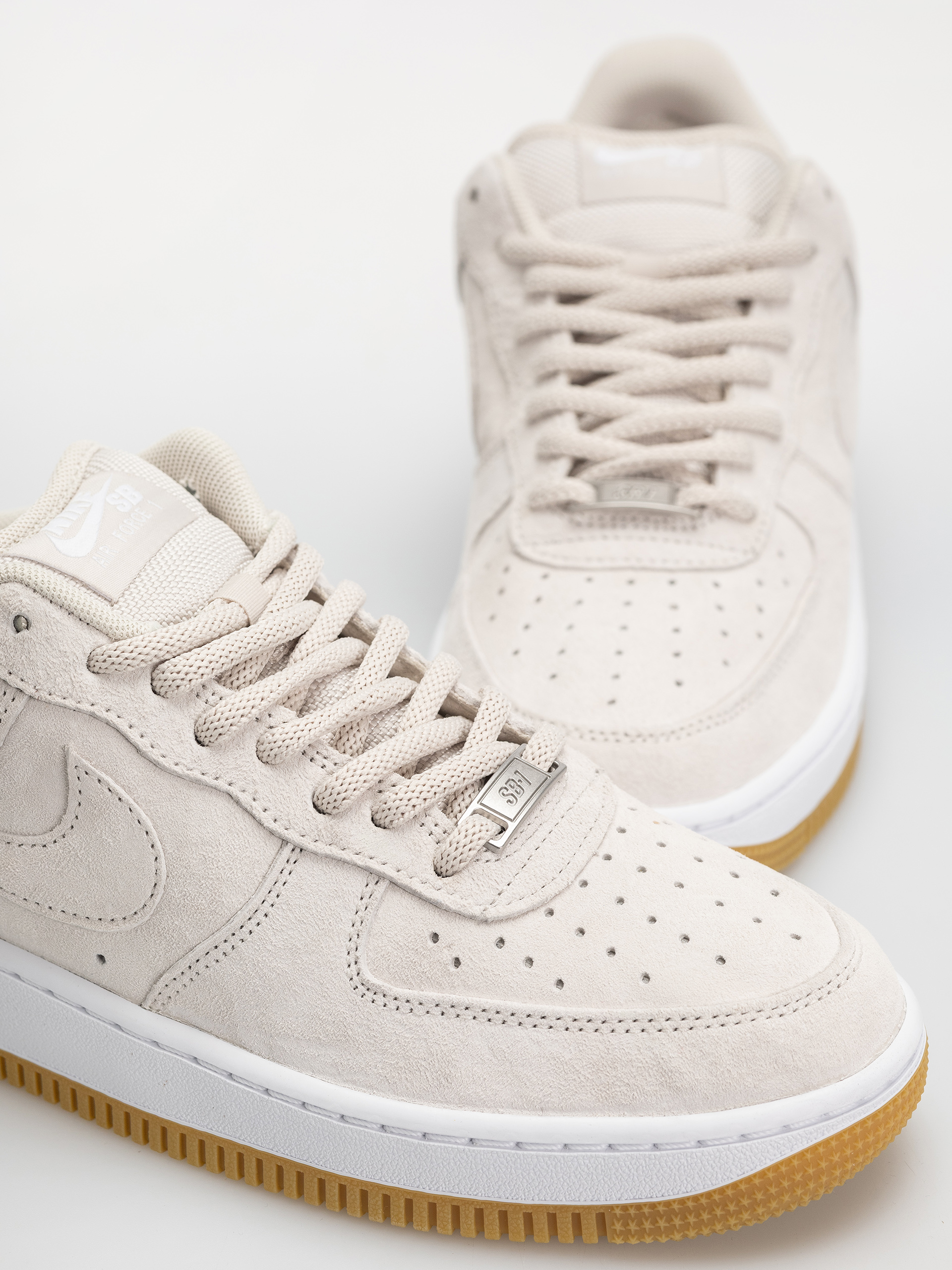 Nike SB Shoes Air Force 1 (lt orewood brn/lt orewood brn/white)