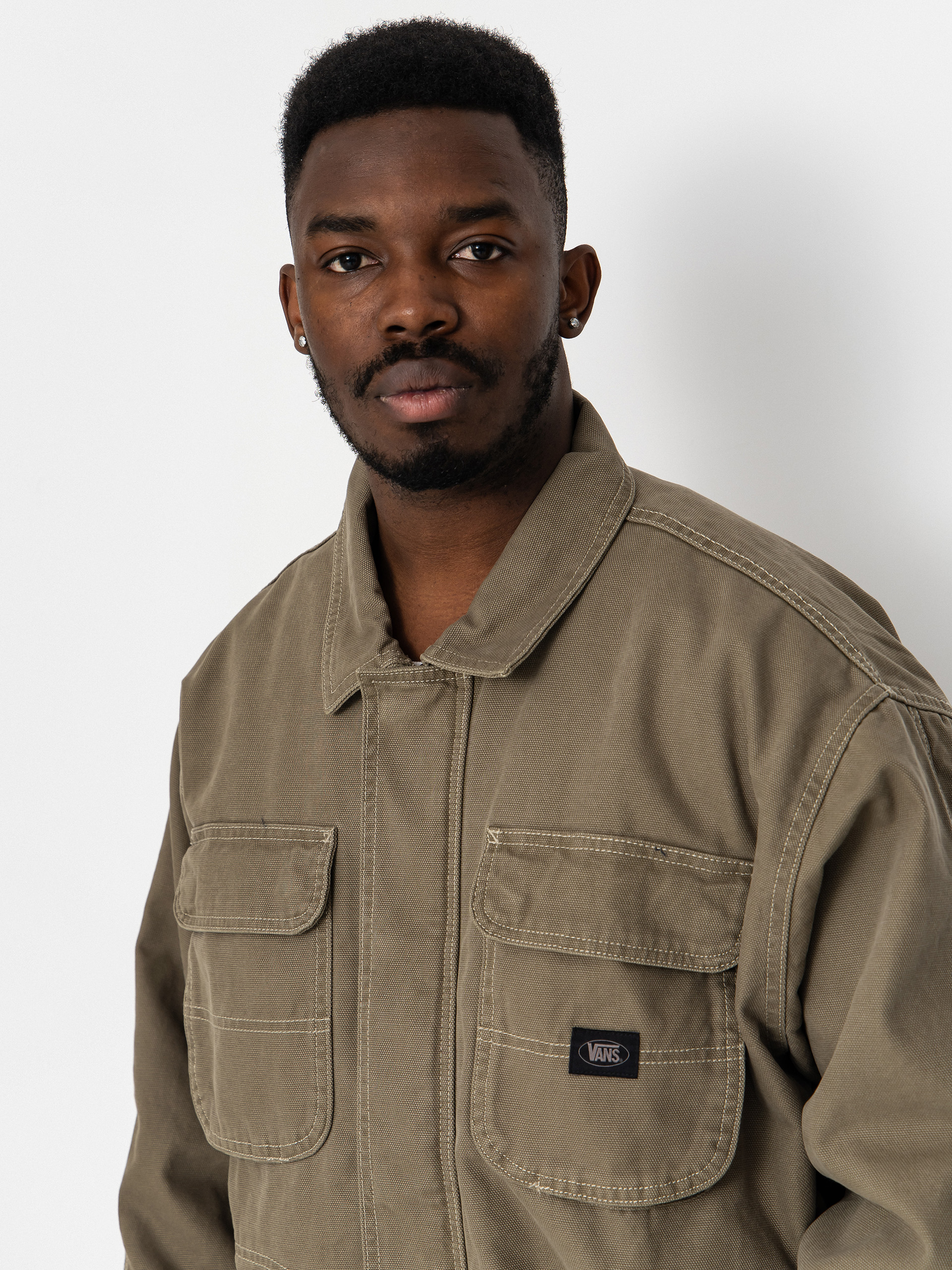 Vans Umber Pigment Canvas Jacke (aluminum)