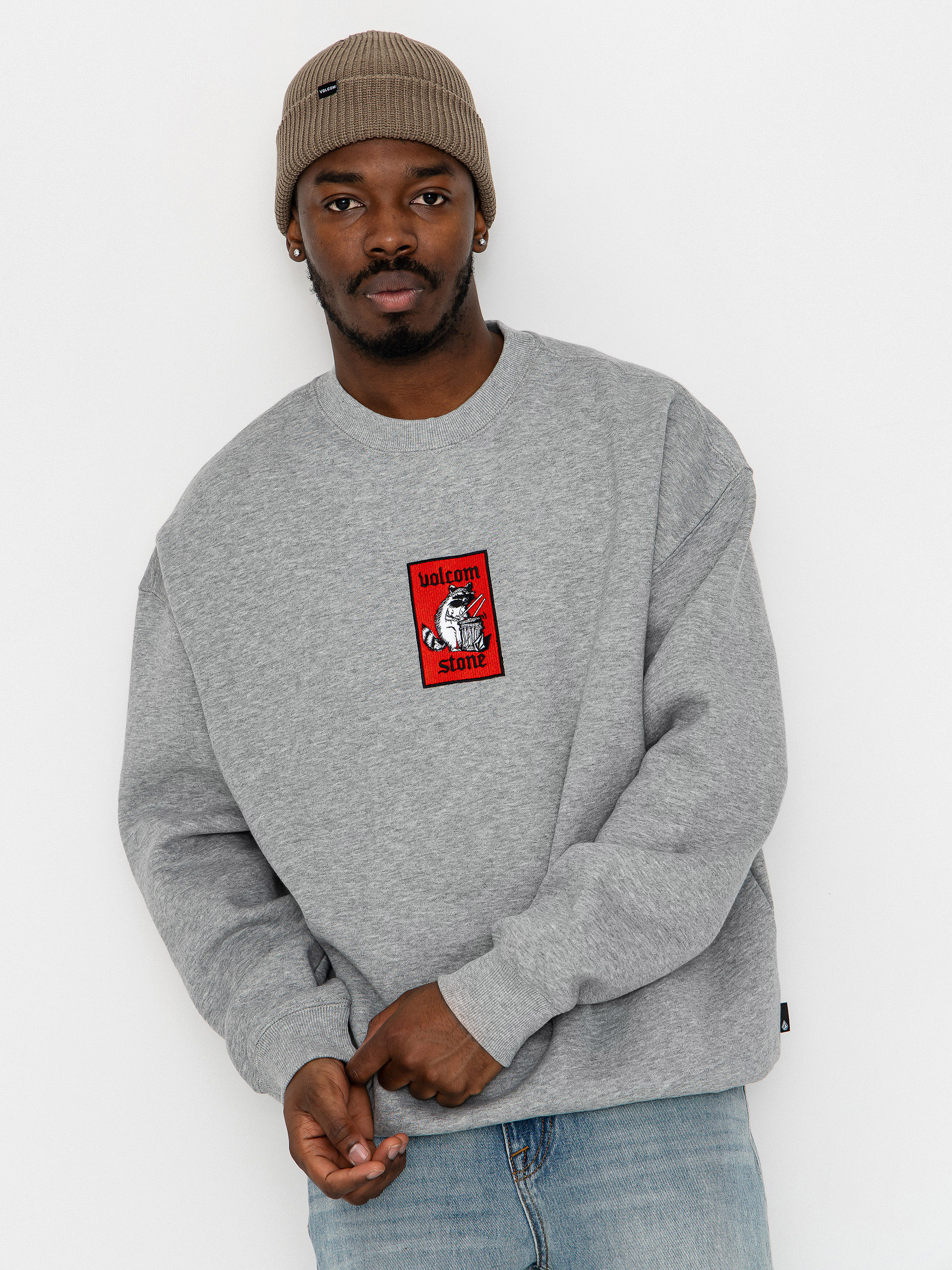 Volcom Rockout Crew Sweatshirt (heather grey)