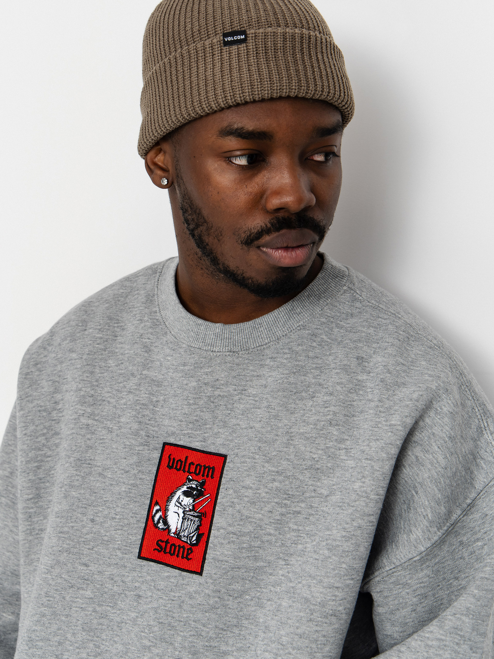 Volcom Rockout Crew Sweatshirt (heather grey)