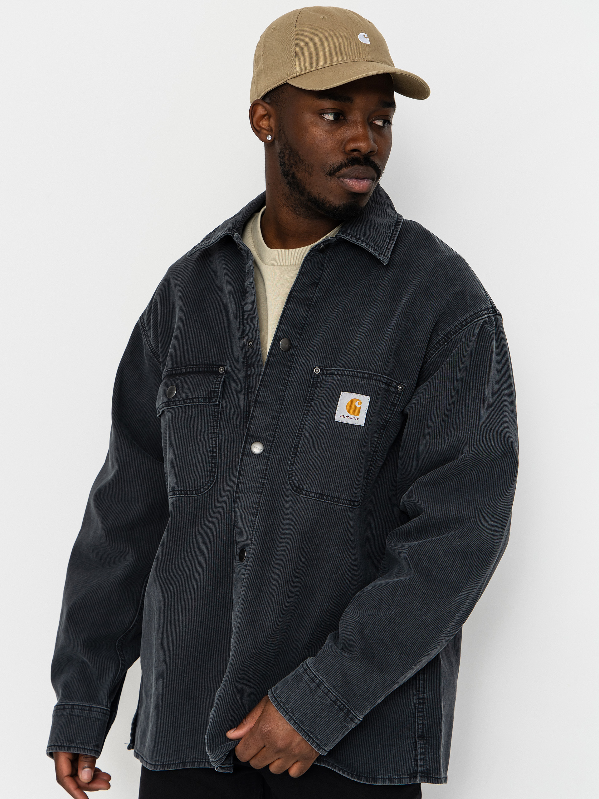 Carhartt WIP Orlean Jacket - black (orlean stripe/black/white)
