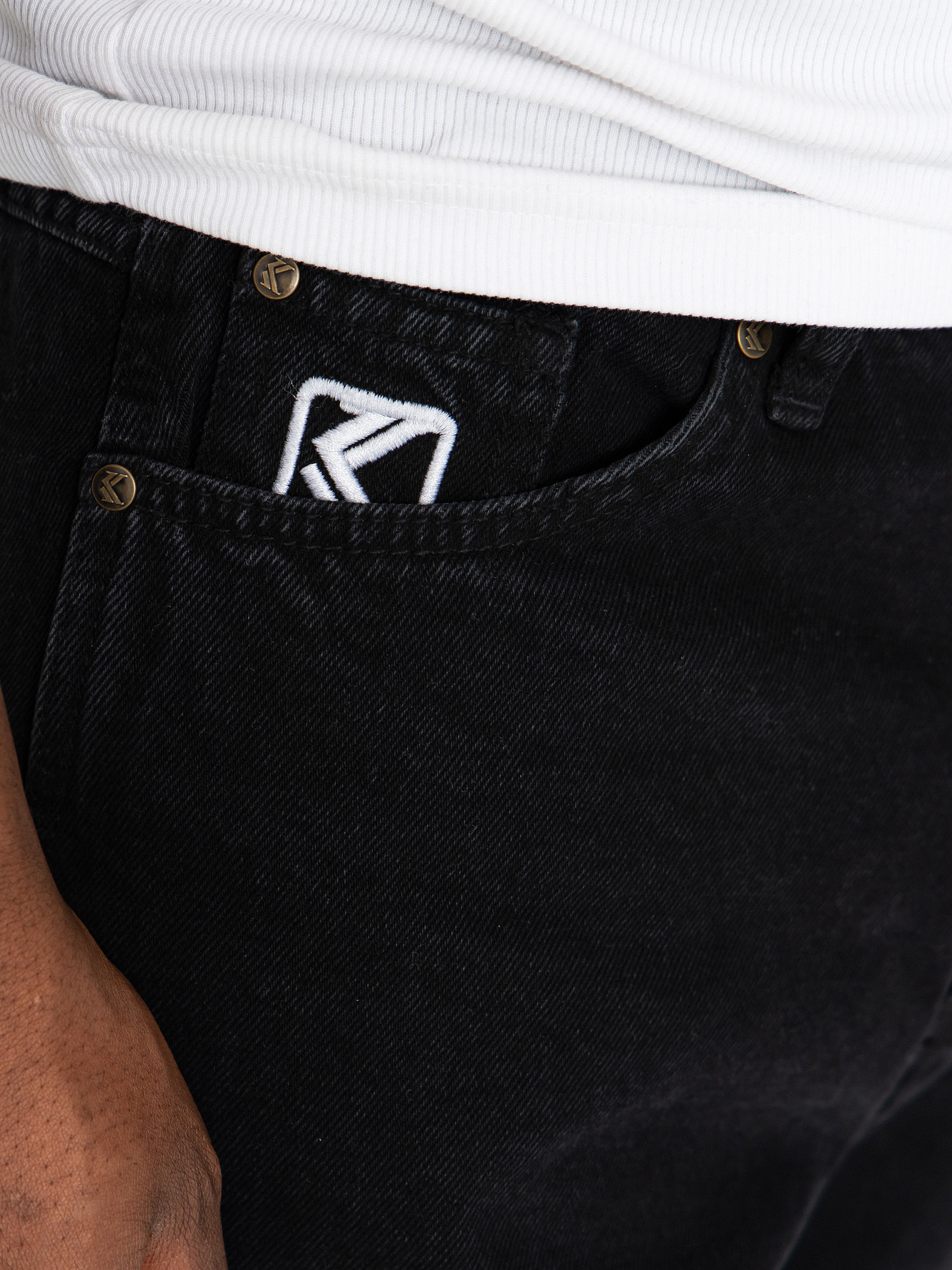 Karl Kani Retro Tapered Workwear Denim Hose (vintage black)