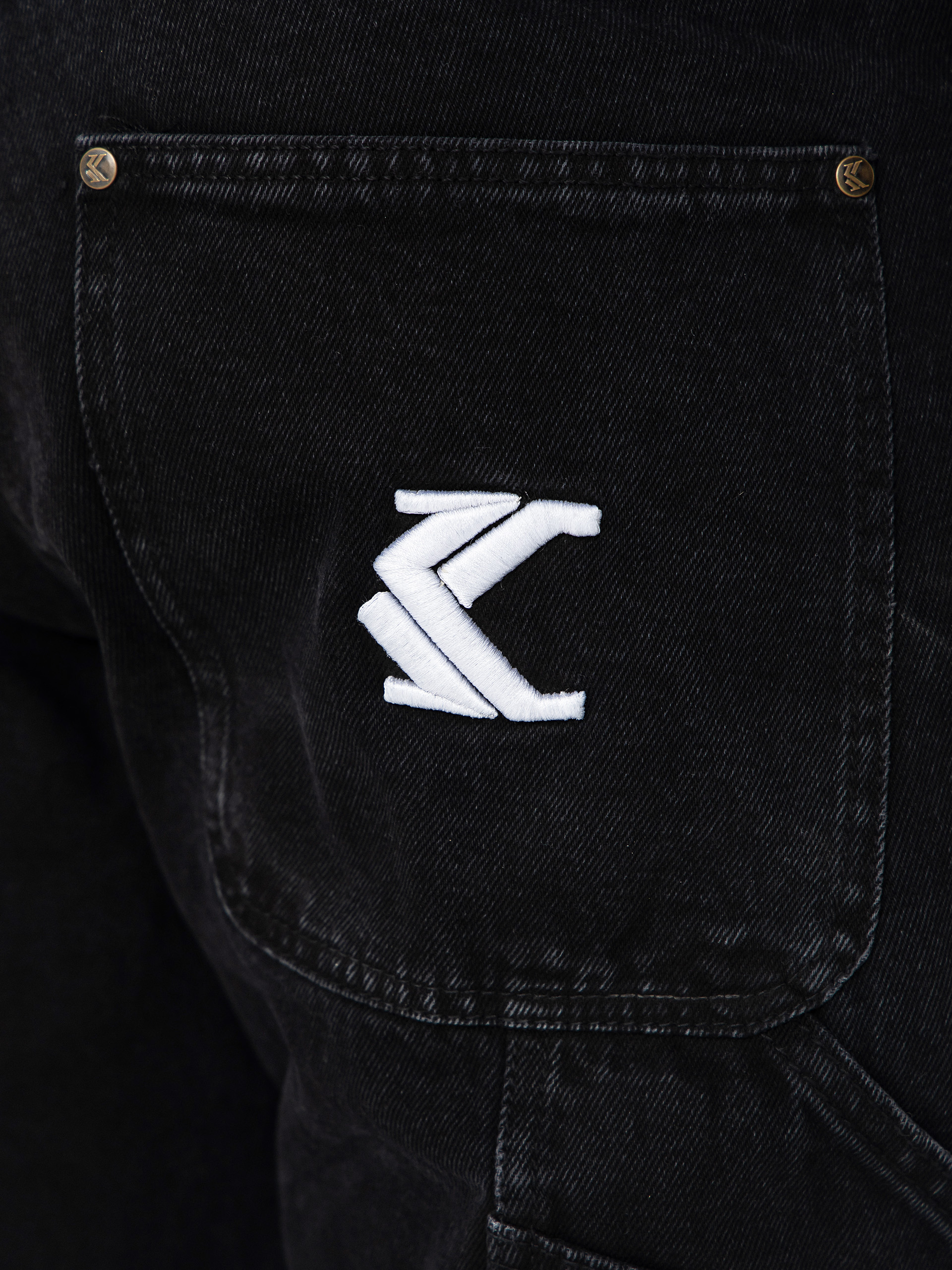 Karl Kani Retro Tapered Workwear Denim Hose (vintage black)