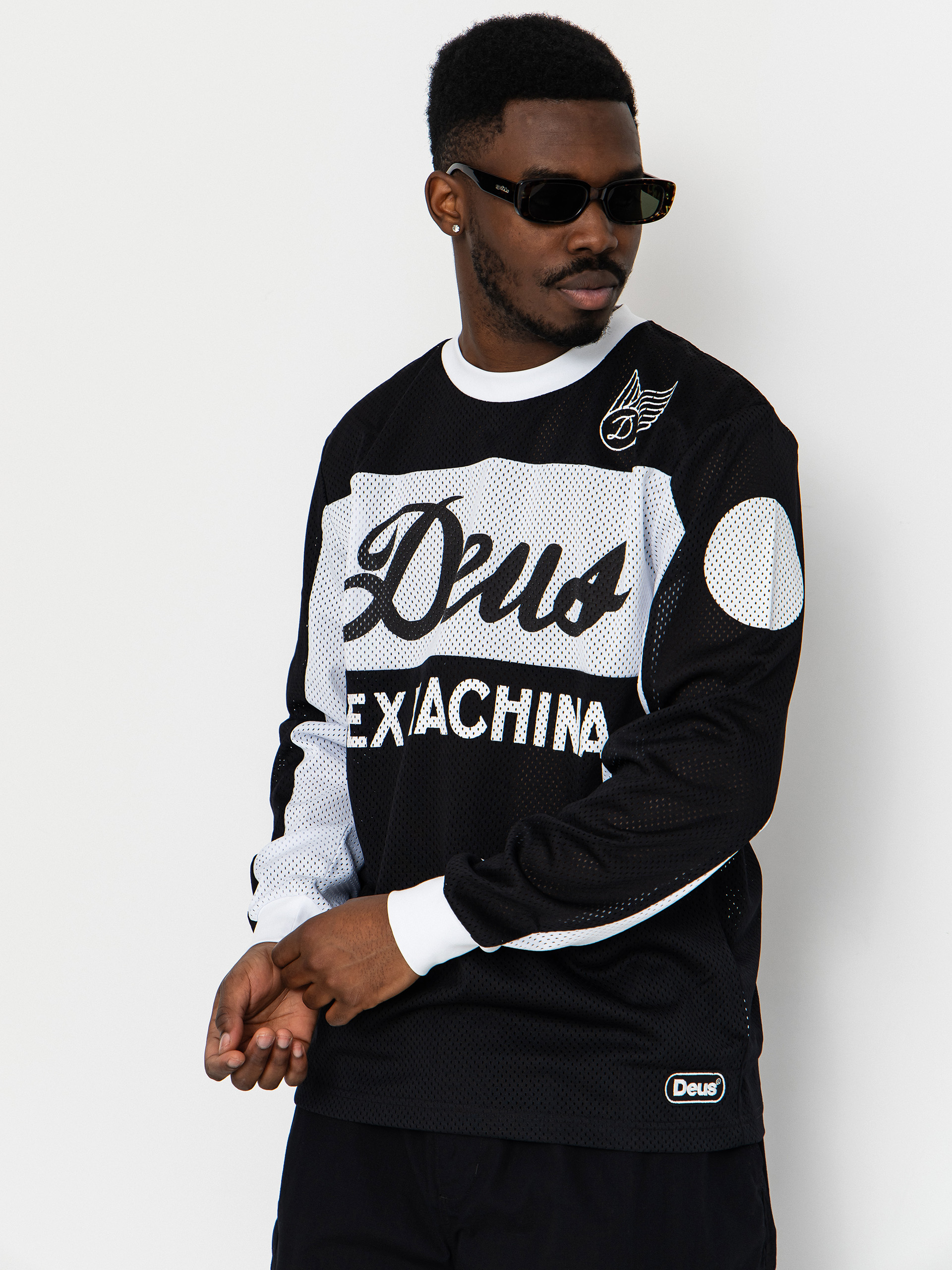 Deus Ex Machina Saber Moto Jersey T-Shirt (black)