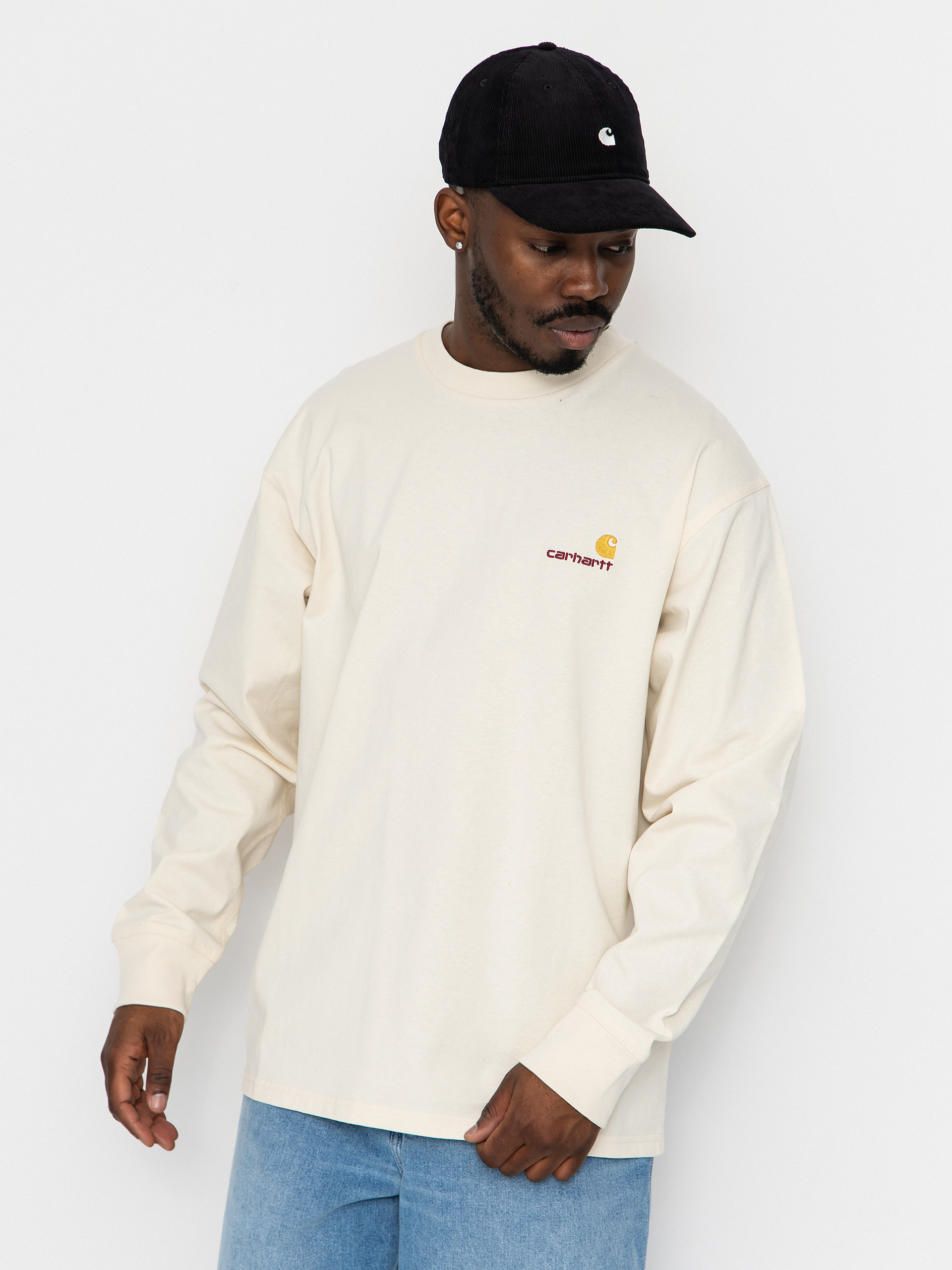 Carhartt WIP Longsleeve American Script (natural)