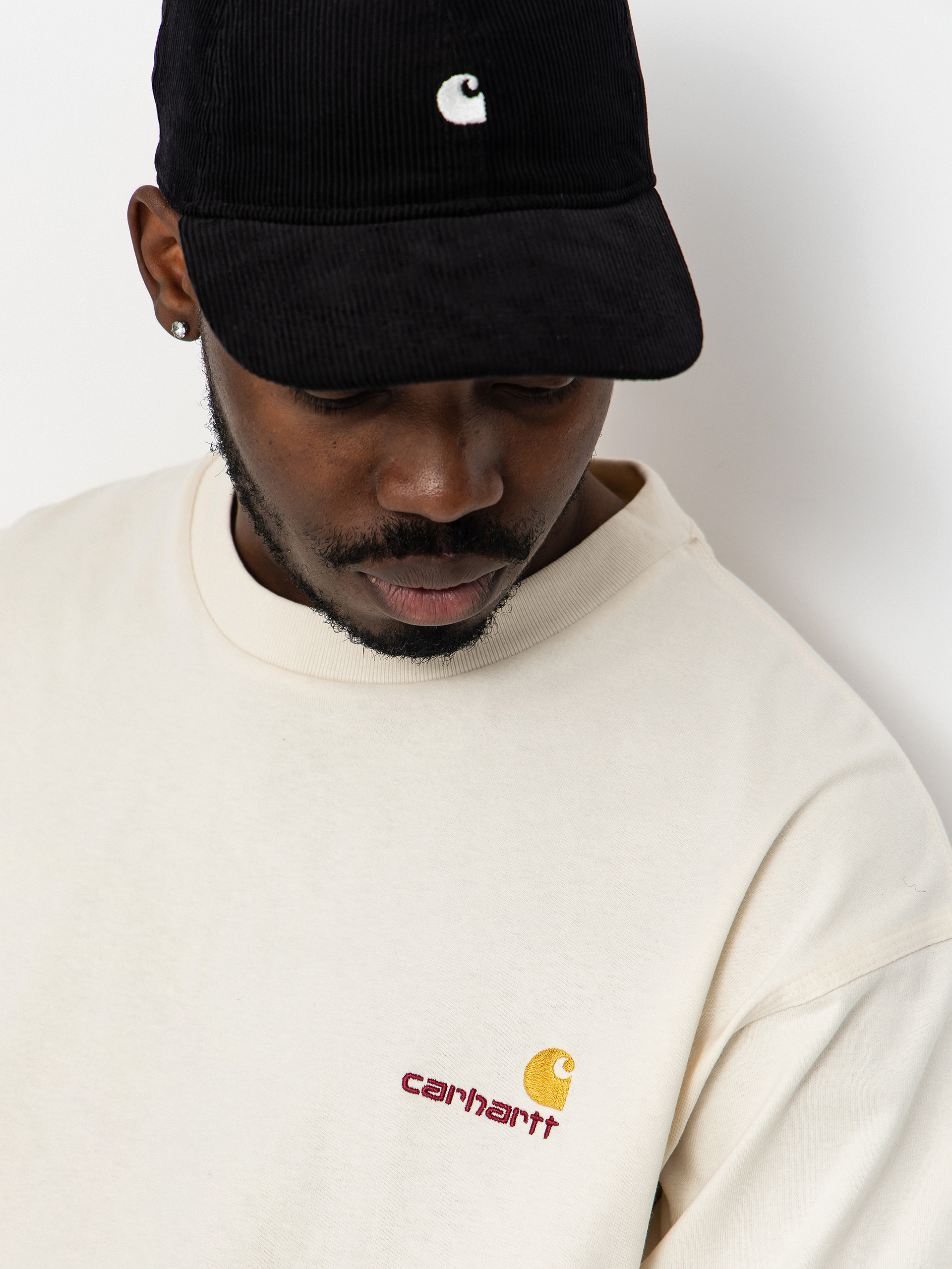 Carhartt WIP Longsleeve American Script (natural)