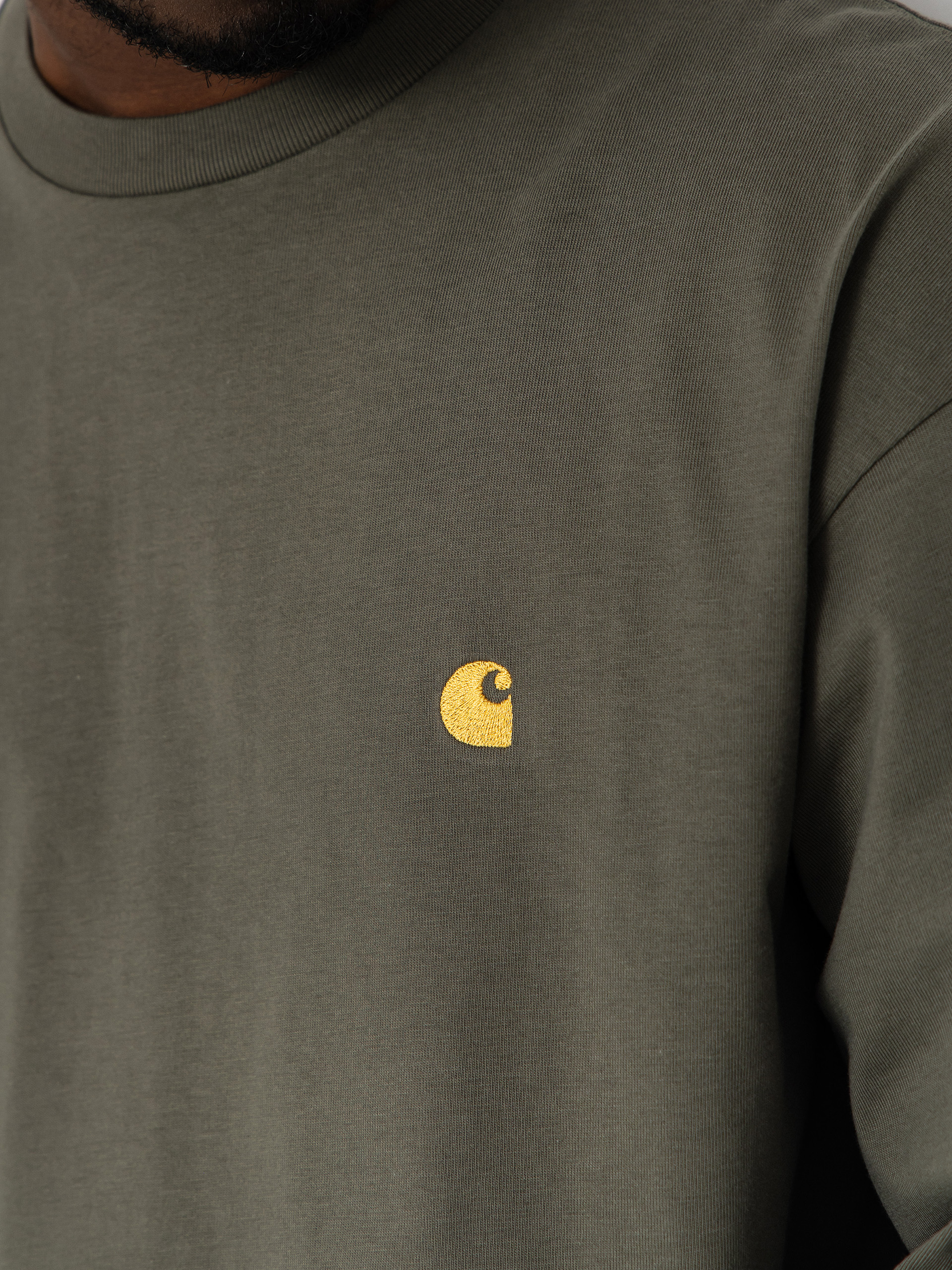 Carhartt WIP Longsleeve Chase (leaf/gold)