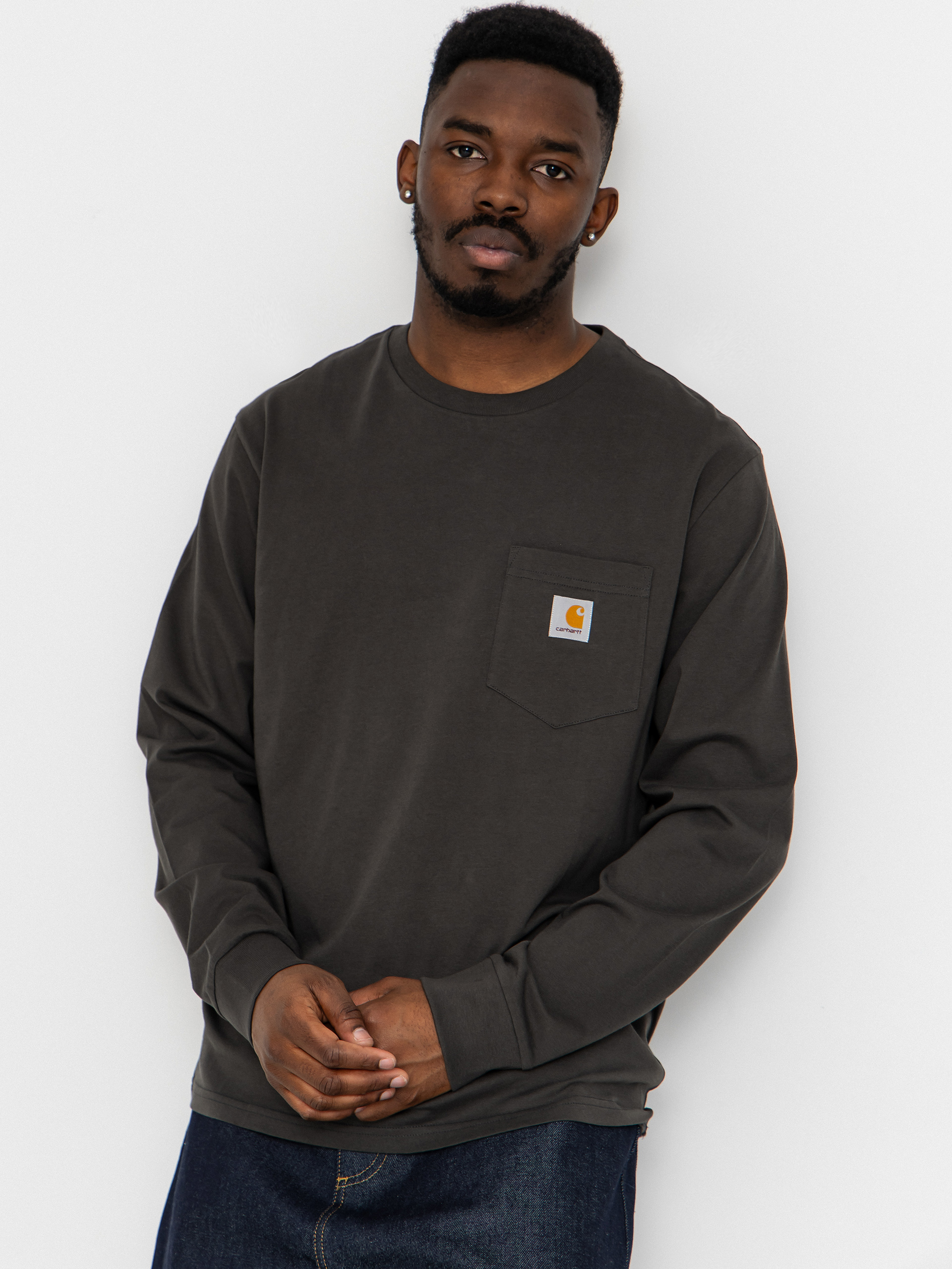Carhartt WIP Longsleeve Pocket - blue (positano)