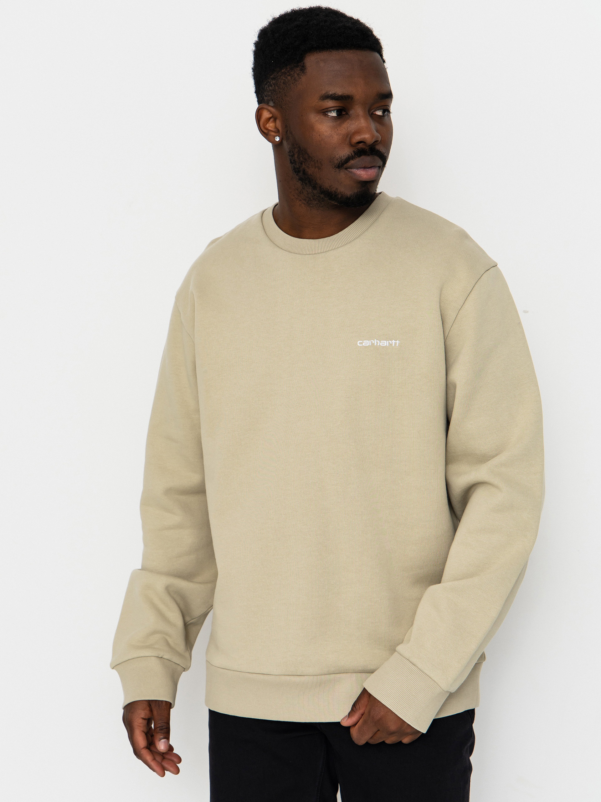 Carhartt WIP Sweatshirt Script Embroidery (barchan/white)