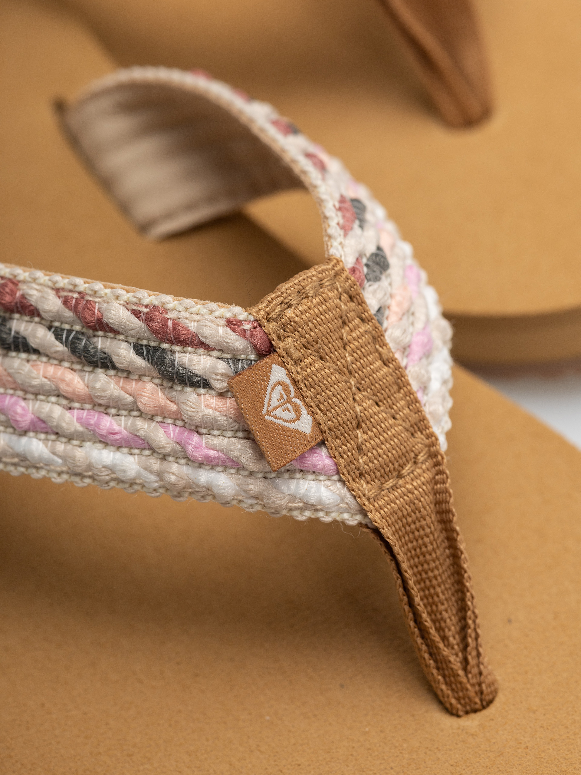 Roxy Flip-flops Porto Rope Wmn (natural/crazy pink)