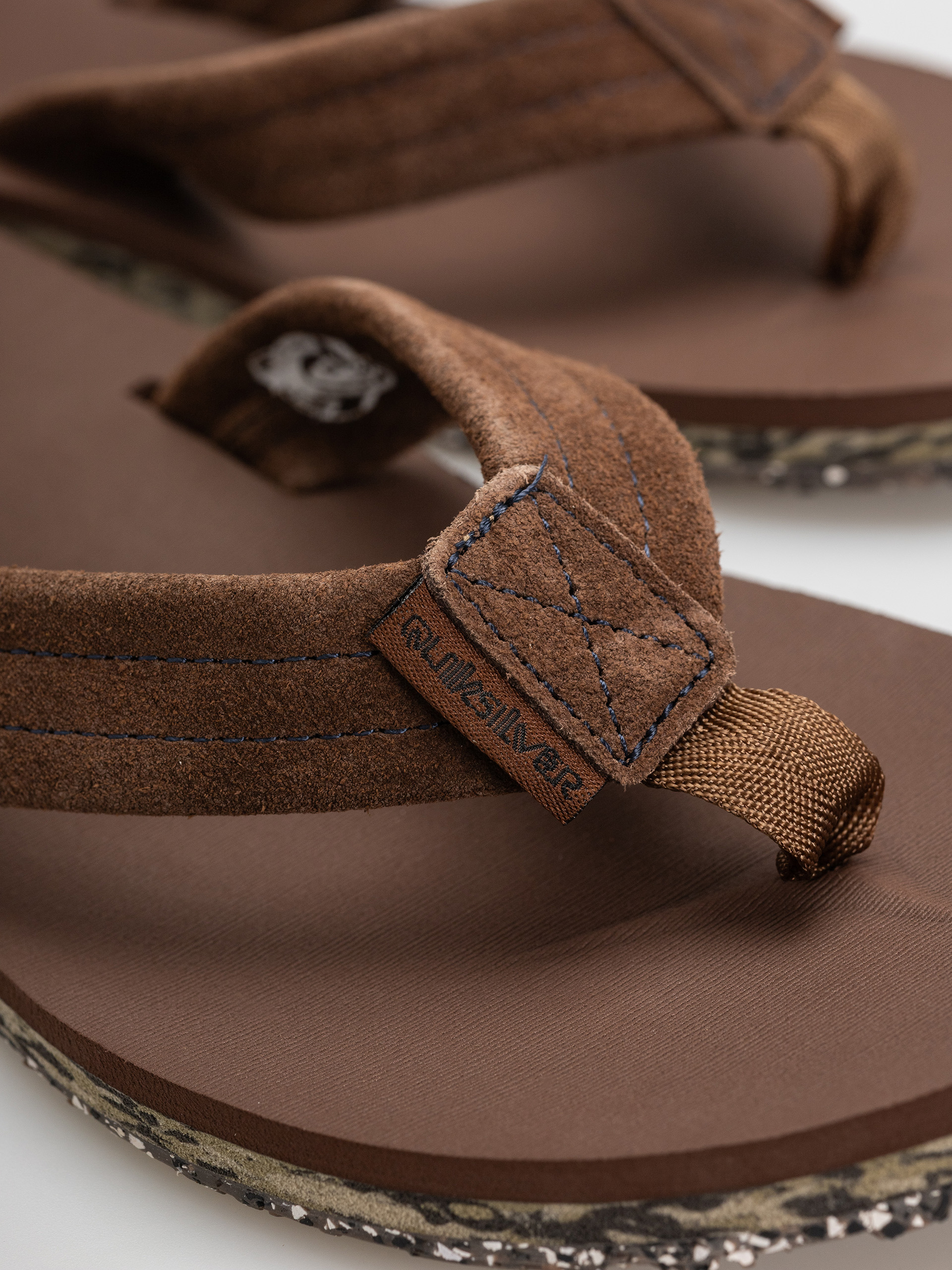 Quiksilver Flip-flops Carver Suede Recycled (brown)