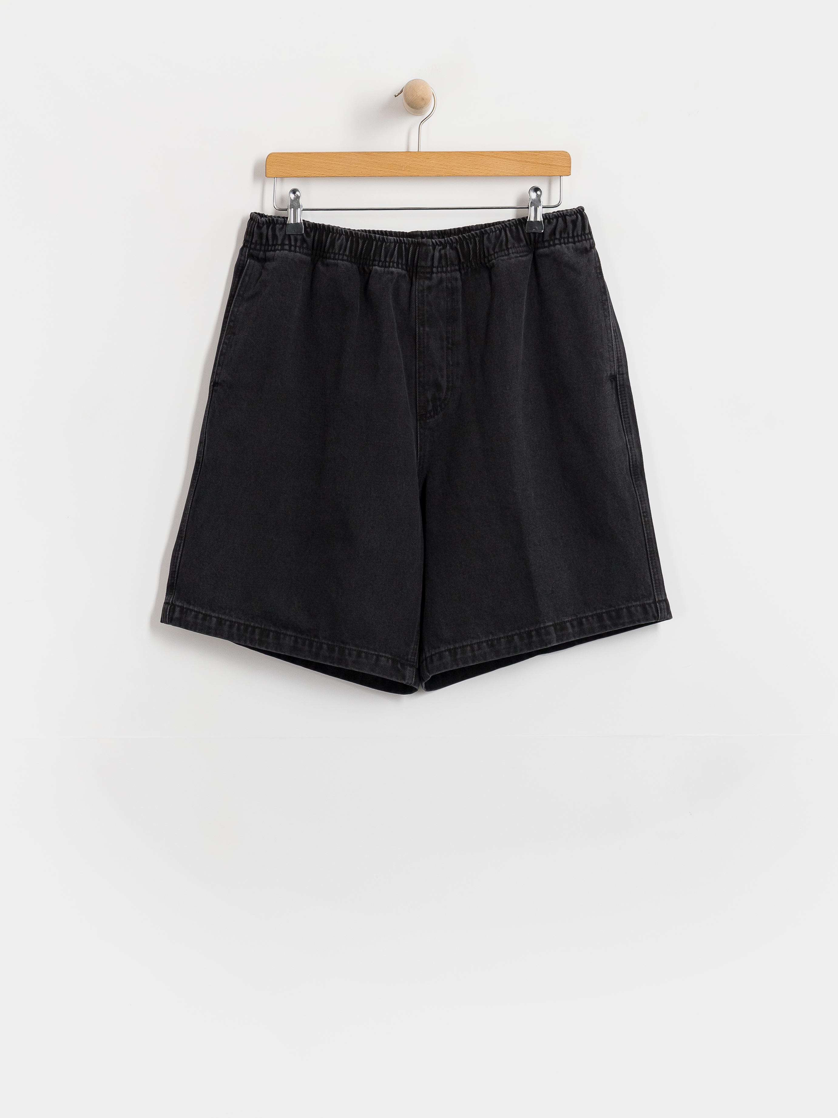 Vans Shorts Lx Check 5 Baggy Denim - black (dark rinse)