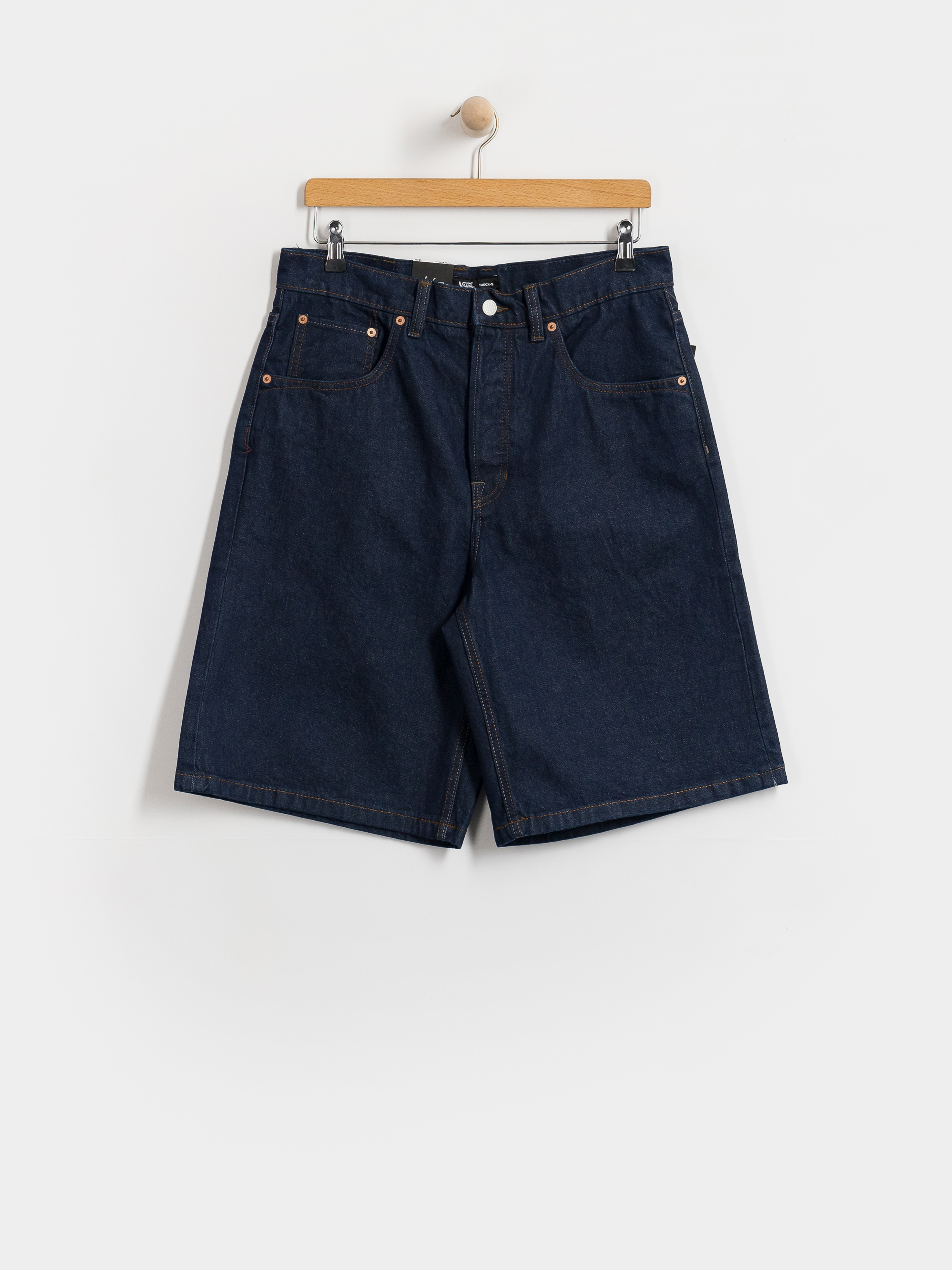 Vans Shorts Lx Check 5 Baggy Denim (dark rinse)