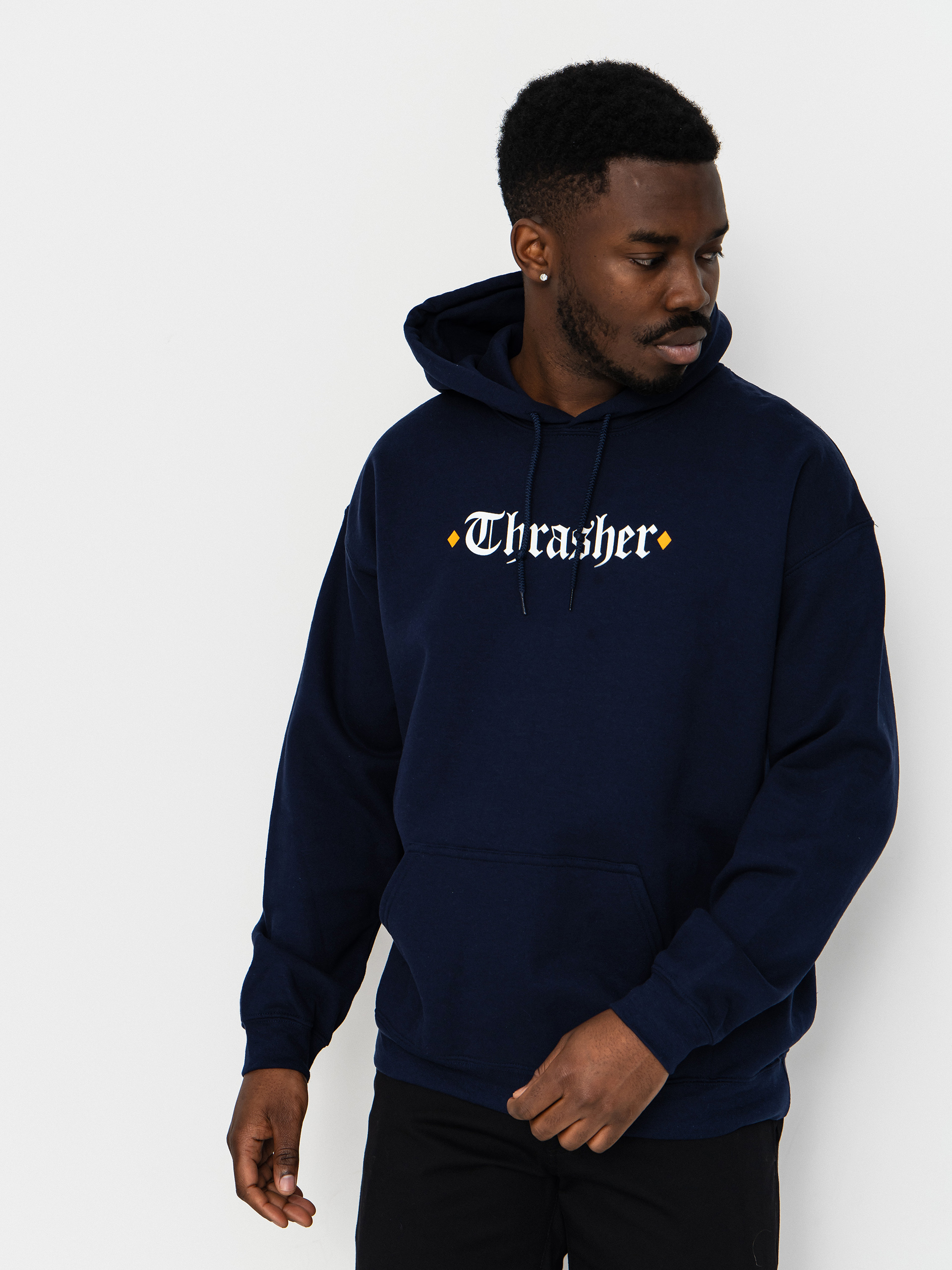 Thrasher x Spitfire The End Oath HD Hoodie (navy)