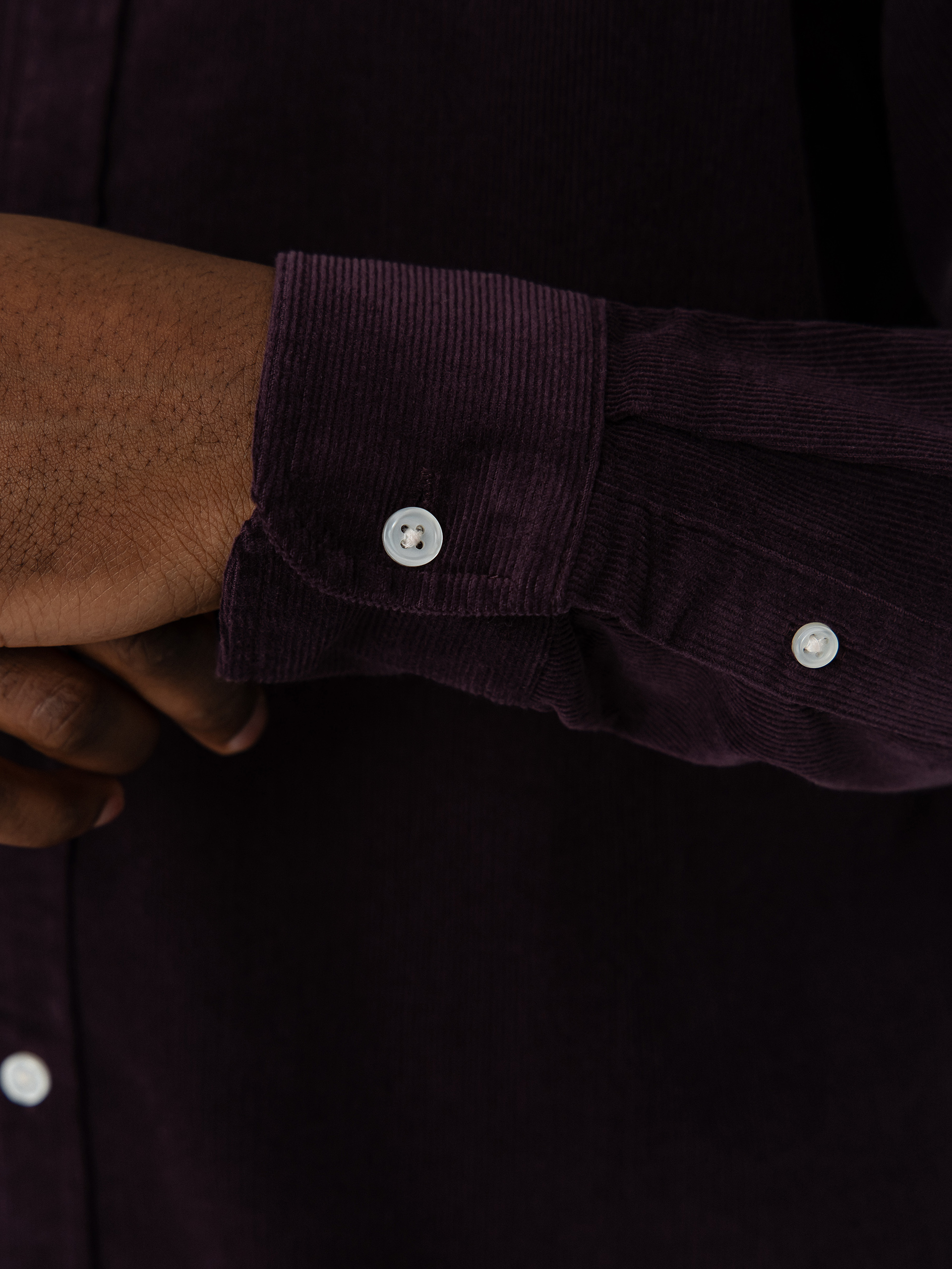Carhartt WIP Madison Fine Cord Hemd (cozy purple/wax)