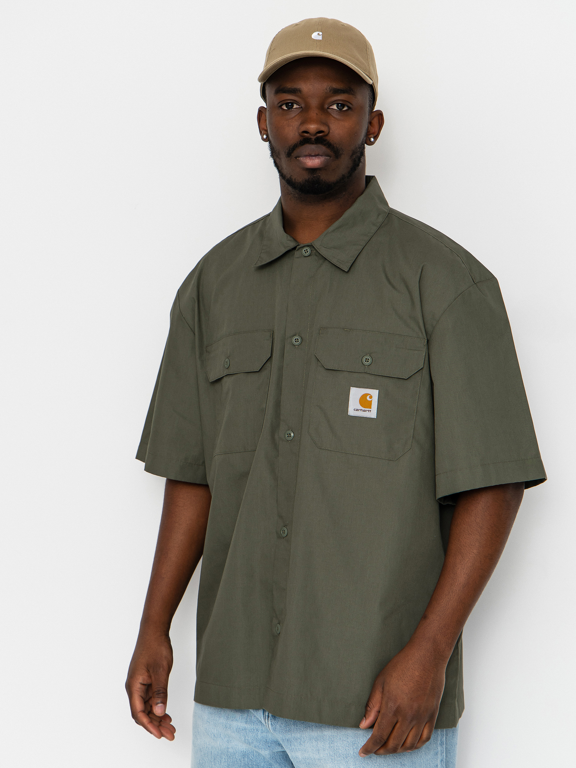 Nike SB Tanglin Woven Button Up Shirt - brown (ale brown/coconut milk)