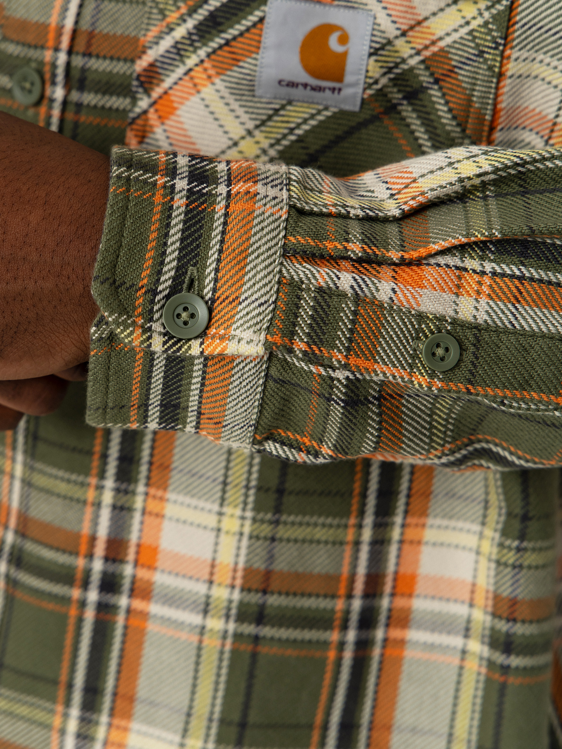 Carhartt WIP Tunick Shirt - green (tunick check/dollar green)