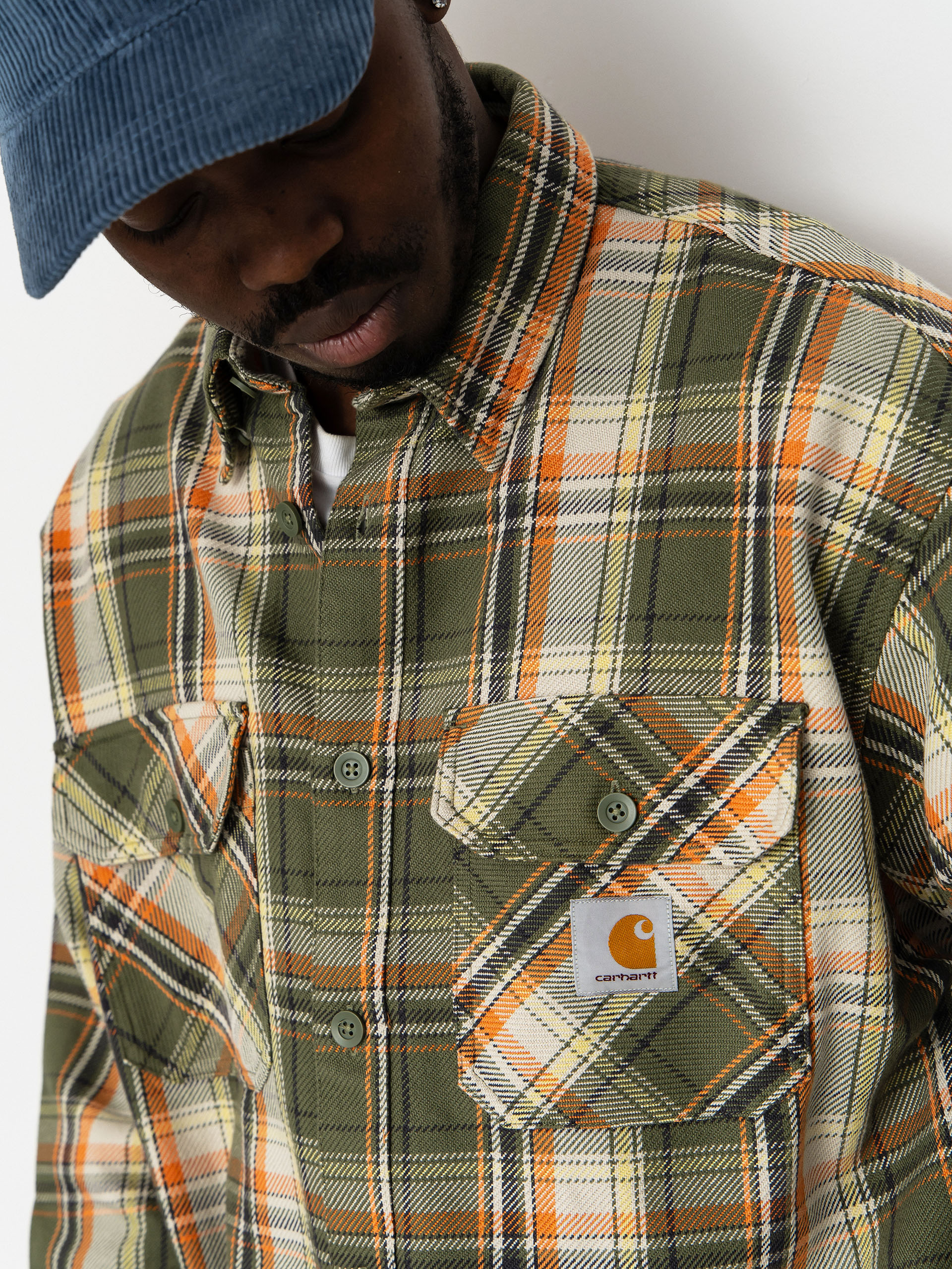 Carhartt WIP Tunick Hemd (tunick check/dollar green)