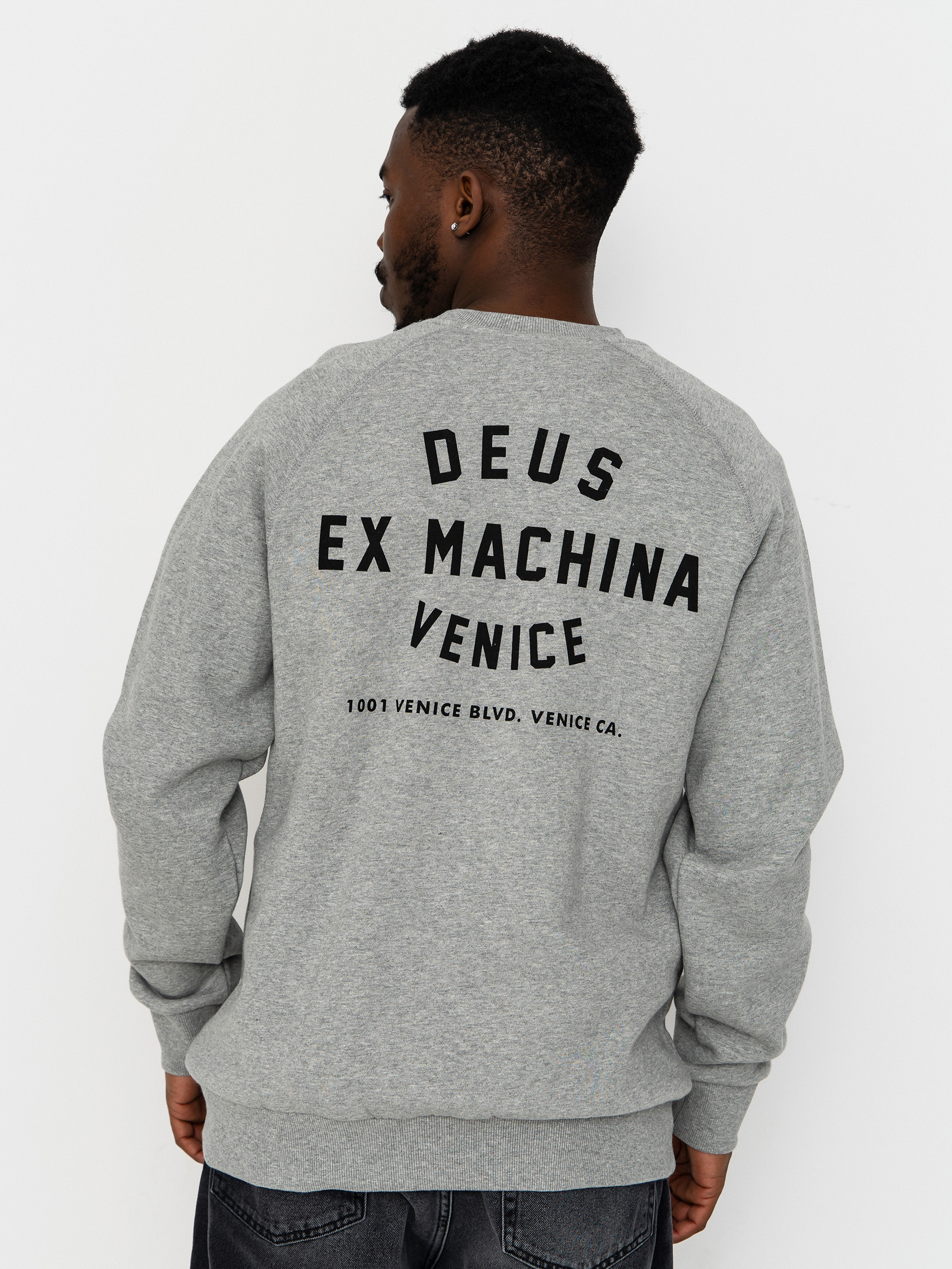 Deus Ex Machina Venice Address Crew Sweatshirt (grey marle)