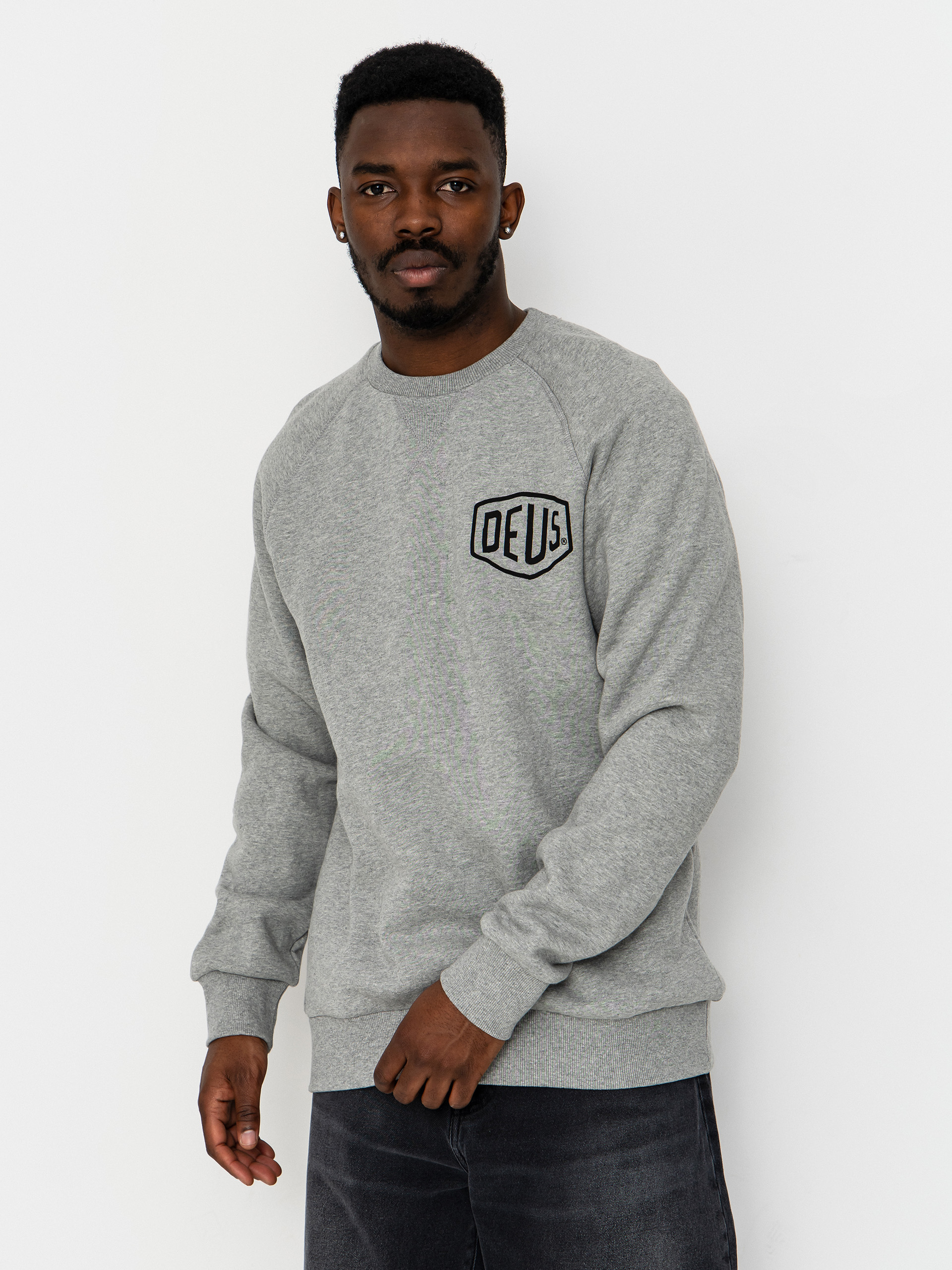Deus Ex Machina Venice Address Crew Sweatshirt (grey marle)