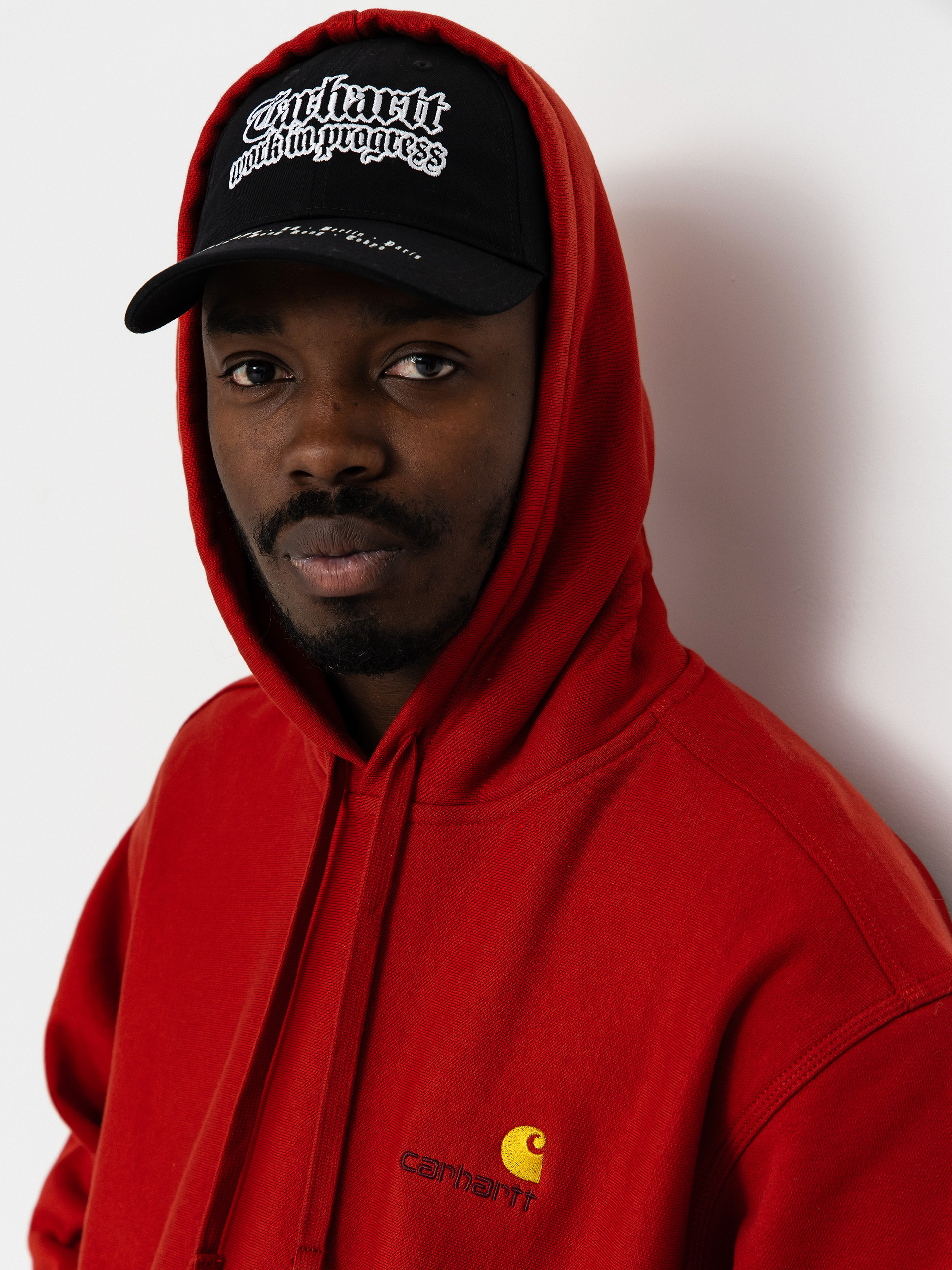 Carhartt WIP Hoodie American Script HD (oxide red)