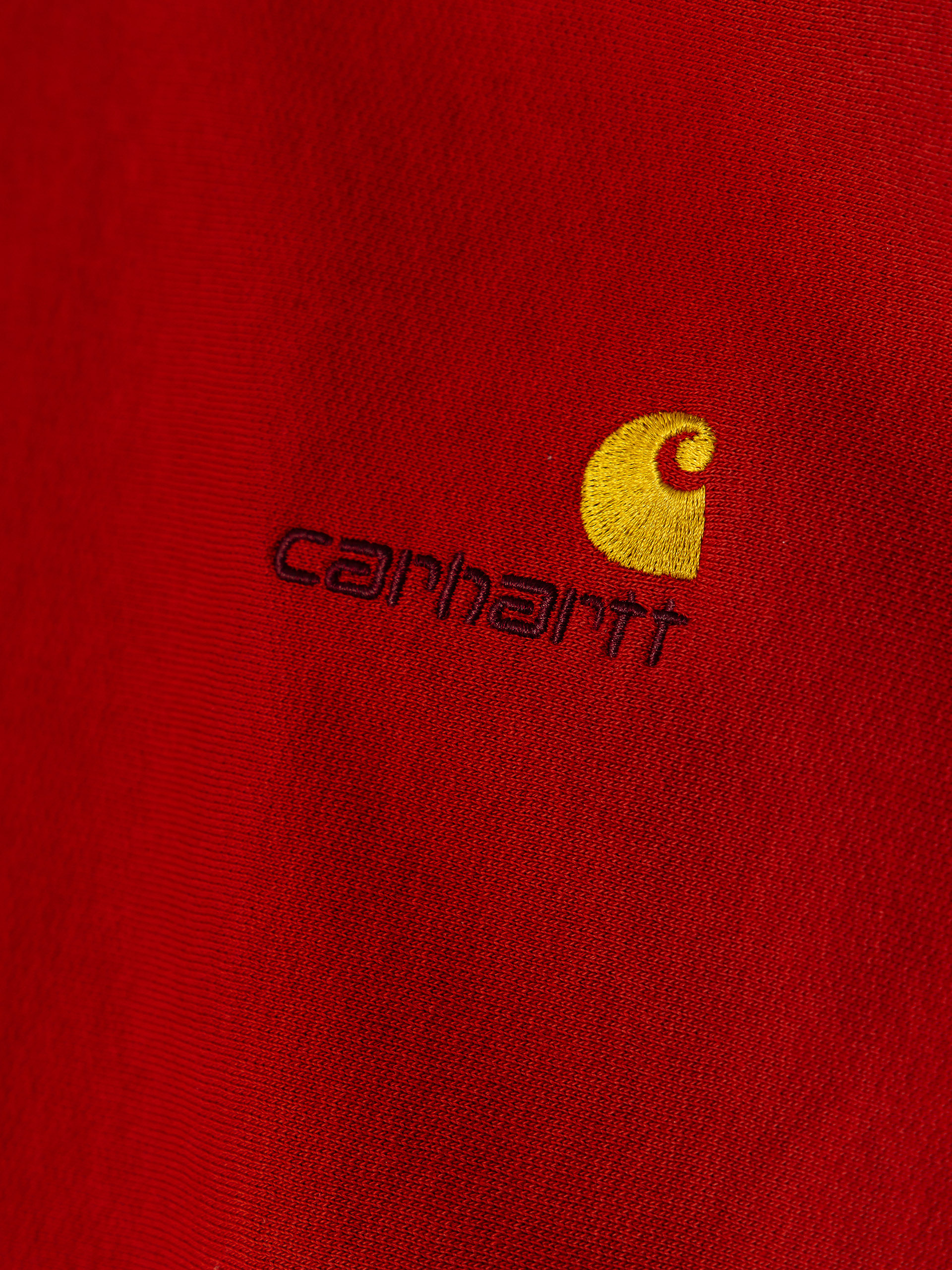Carhartt WIP Hoodie American Script HD (oxide red)