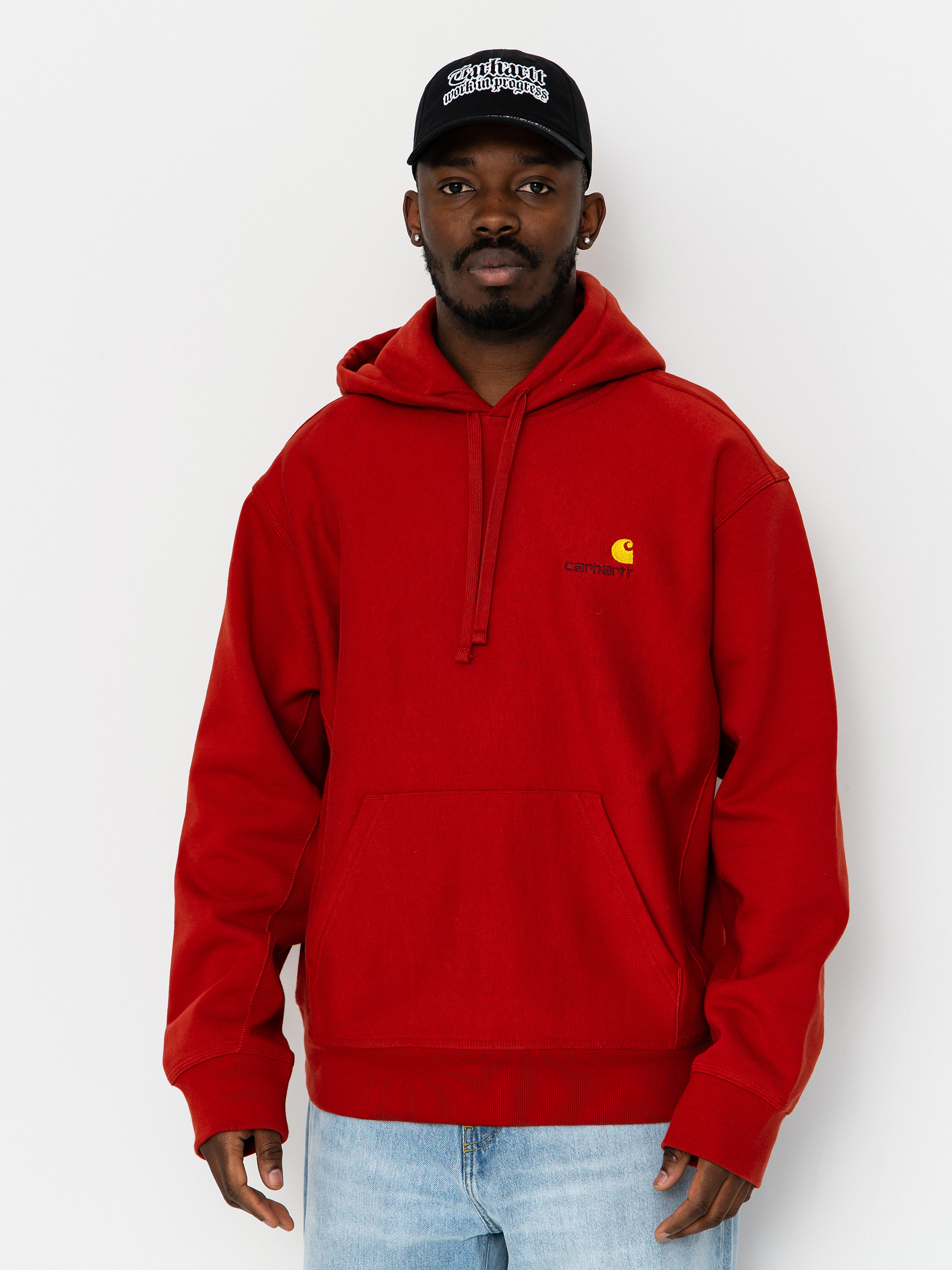 Carhartt WIP Hoodie American Script HD (oxide red)