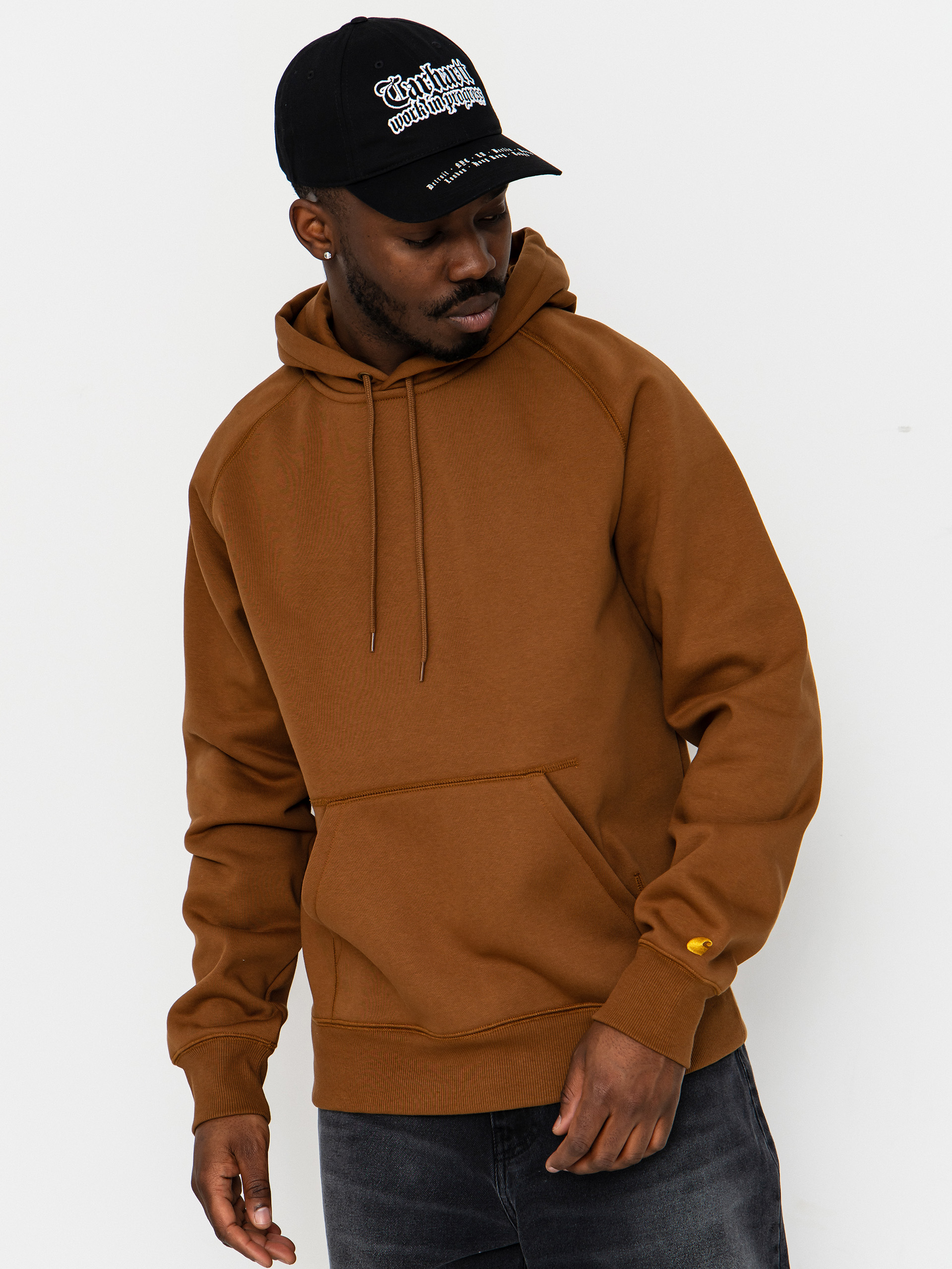 Carhartt WIP Hoodie Chase HD - black (black/gold)